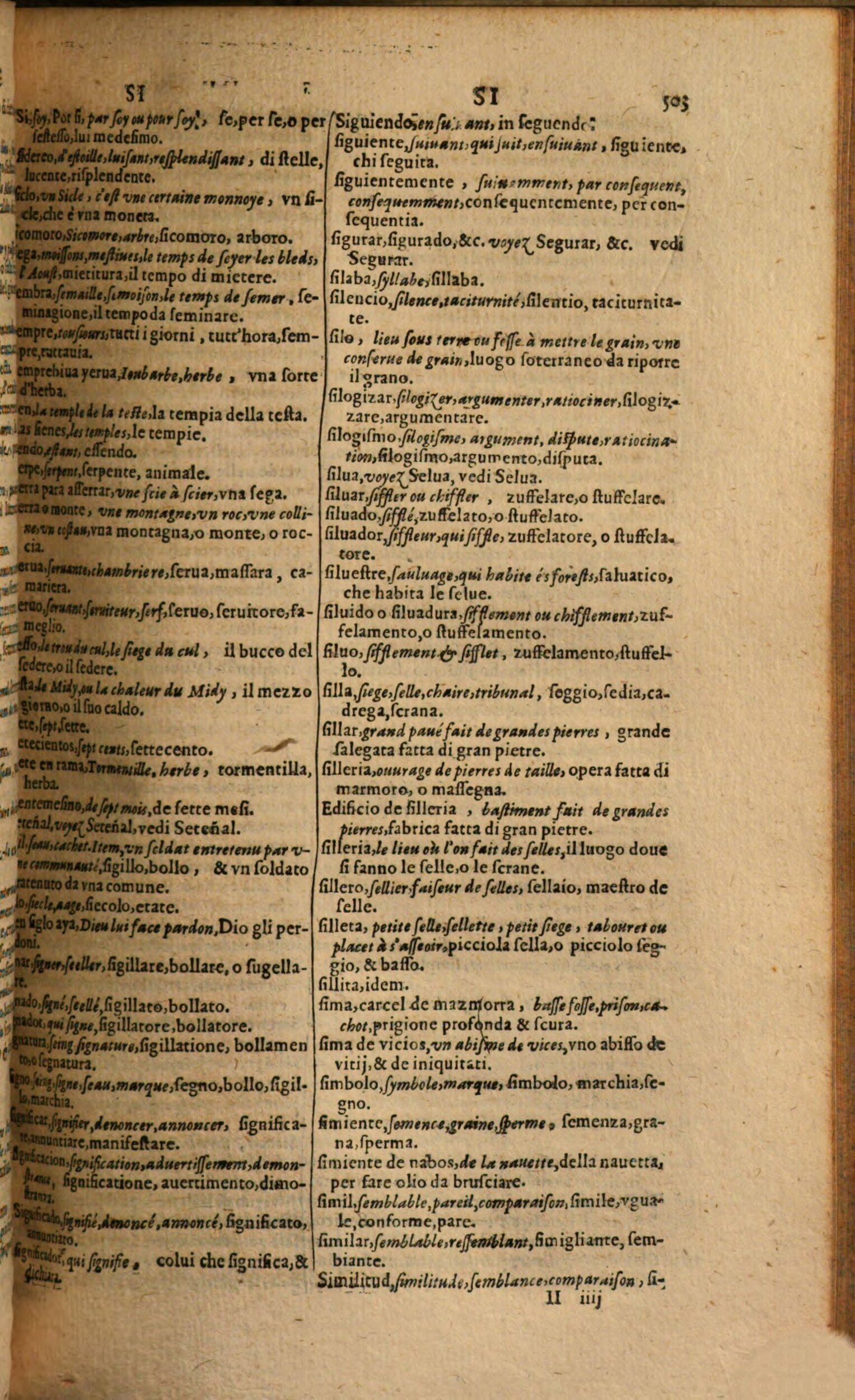 1617 - Samuel Crespin - Trésor des trois langues espagnole, française et italienne (Première partie) - Regensburg