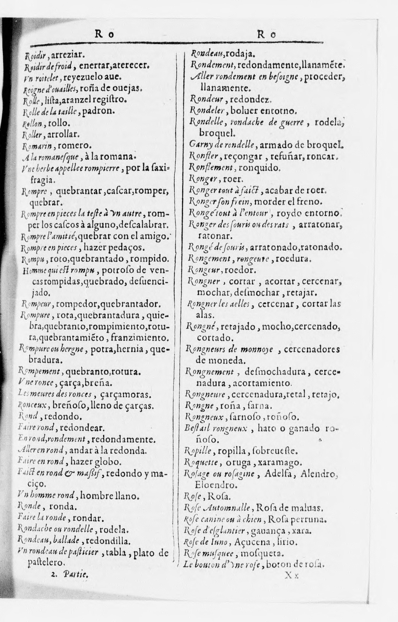 1616 - Veuve Marc Orry - Trésor des deux langues espagnole et française (Seconde partie) - BnF 1616 - Veuve Marc Orry - Trésor des deux langues espagnole et française (Seconde partie) - BnF