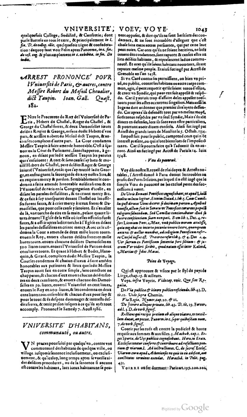 1629 - Veuve Nicolas Buon - Trésor du droit français (21754 T. 3) - BM Lyon