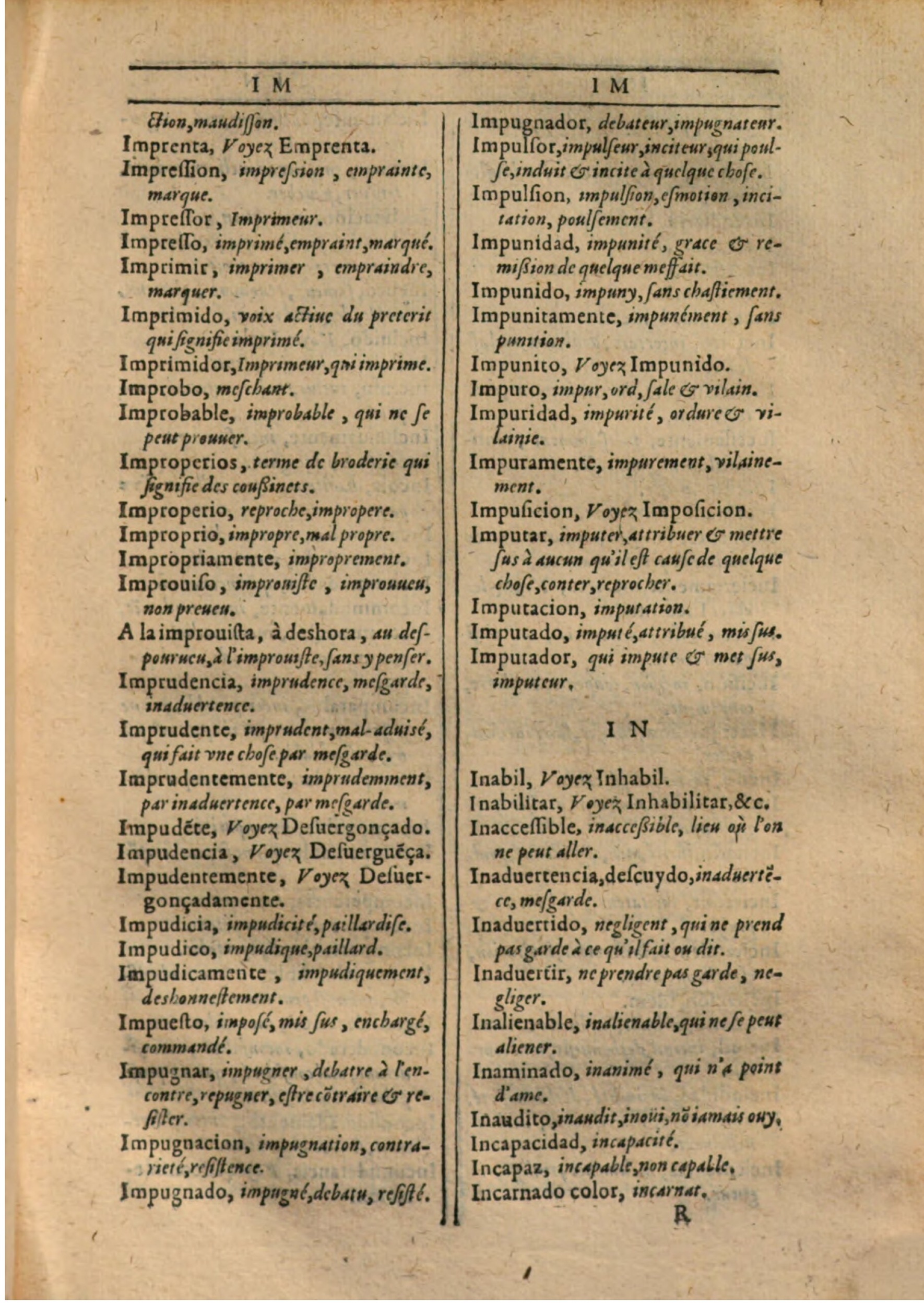 1607 - Marc Orry - Trésor des deux langues espagnole et française (Première partie) - BSB Munich 1607 - Marc Orry - Trésor des deux langues espagnole et française (Première partie) - BSB Munich