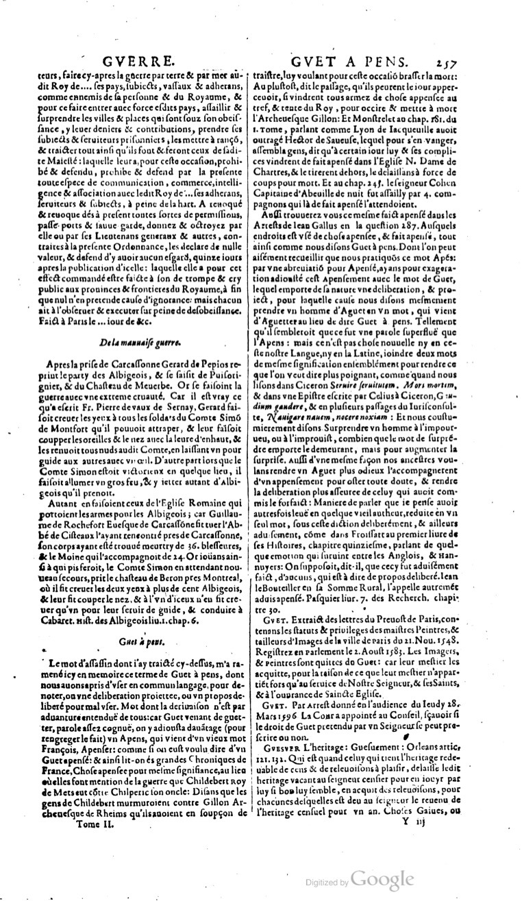 1629 - Veuve Nicolas Buon - Trésor du droit français (29620 T. 2) - BM Lyon