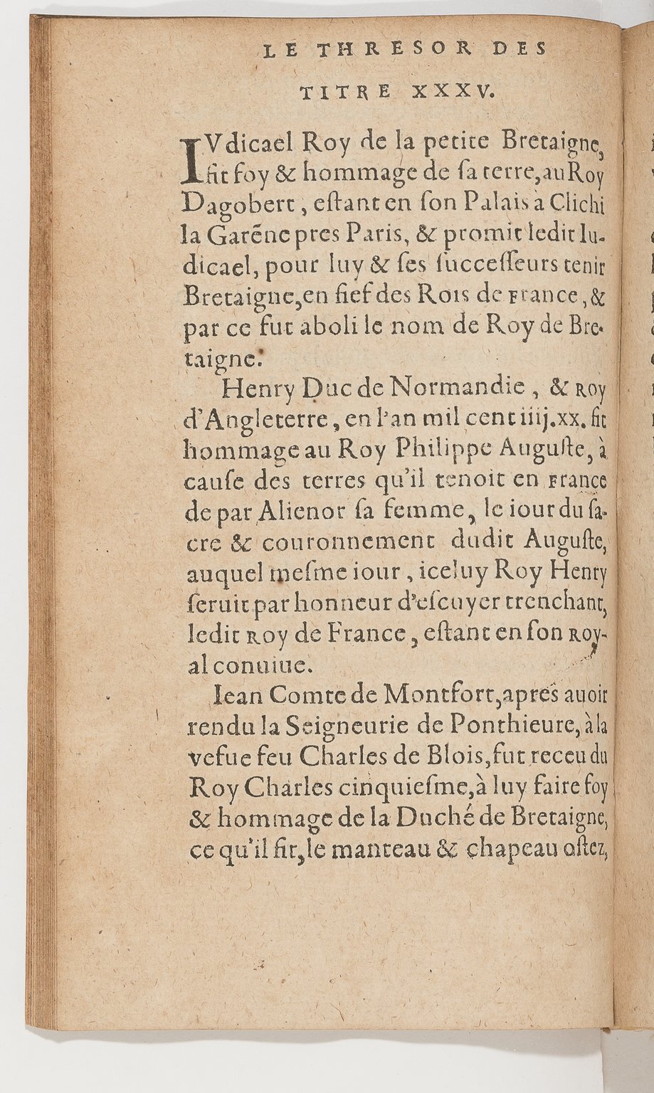 1583 - Galiot Corrozet - Trésor des histoires de France - BnF