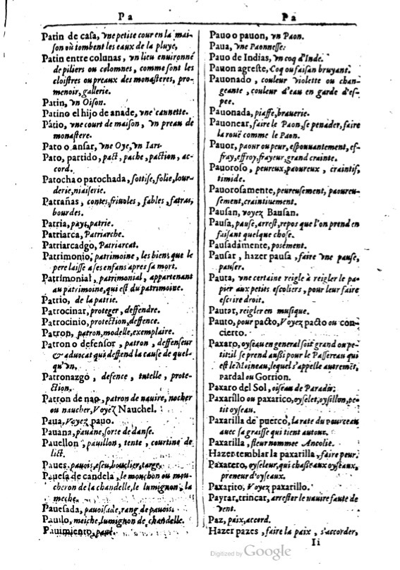 1616 - Veuve Marc Orry - Trésor des deux langues espagnole et française (Première et Seconde parties) - BM Lyon