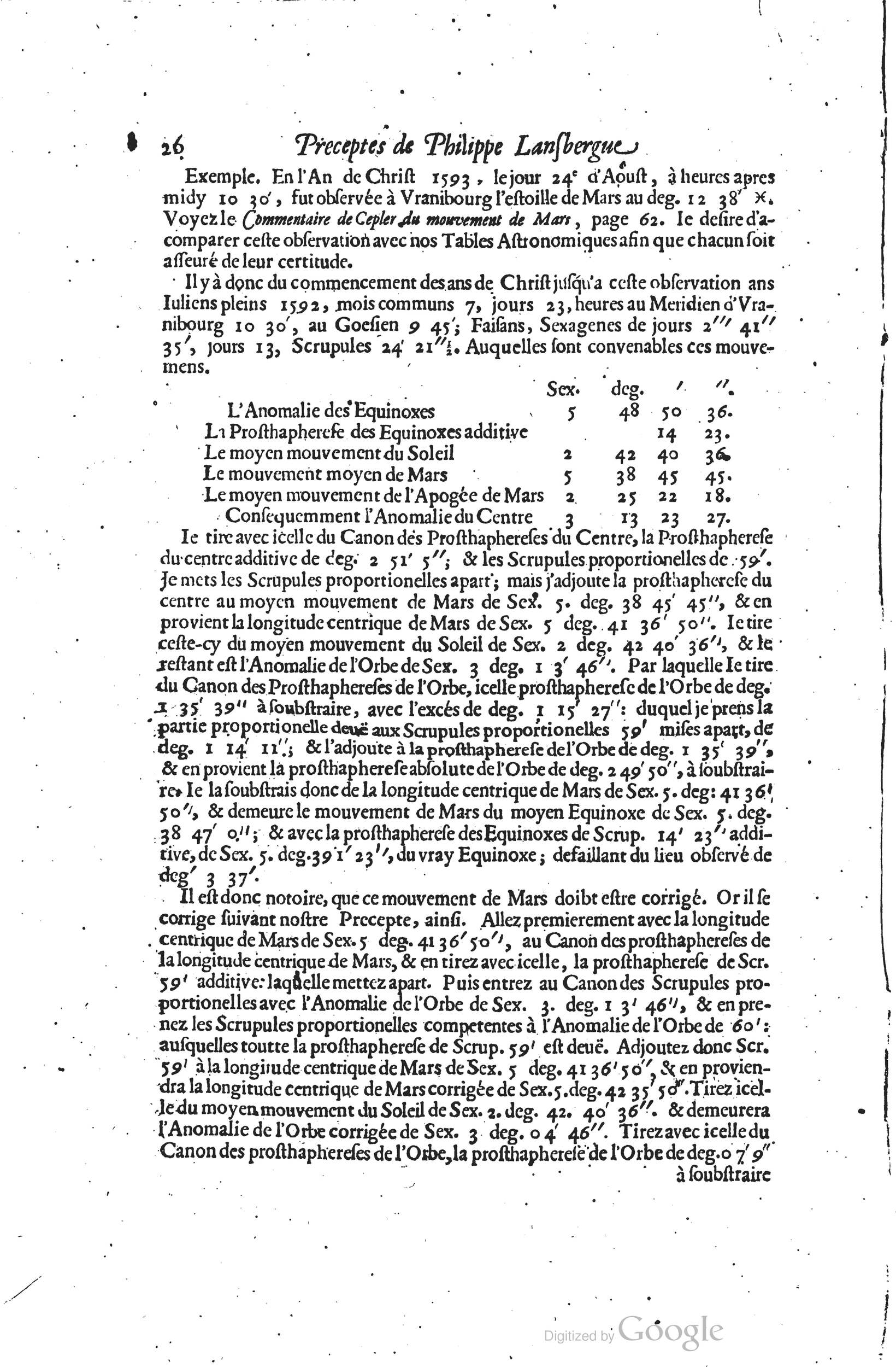 1634 - Zacharie Roman - Les Tables perpétuelles - Universiteit Leiden