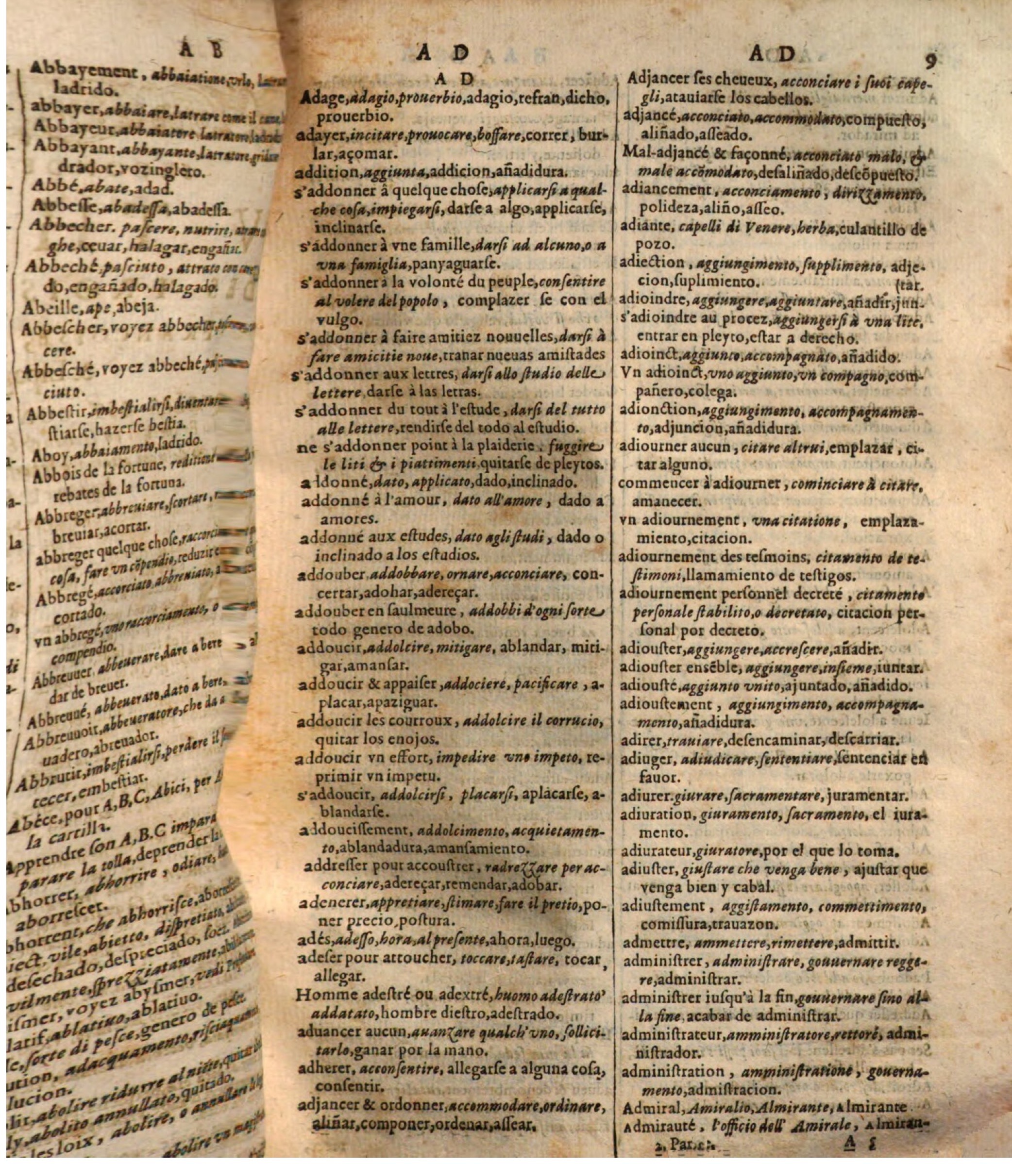 1644 - Jacques Crespin - Trésor des trois langues - Passau 1644 - Jacques Crespin - Trésor des trois langues - Passau