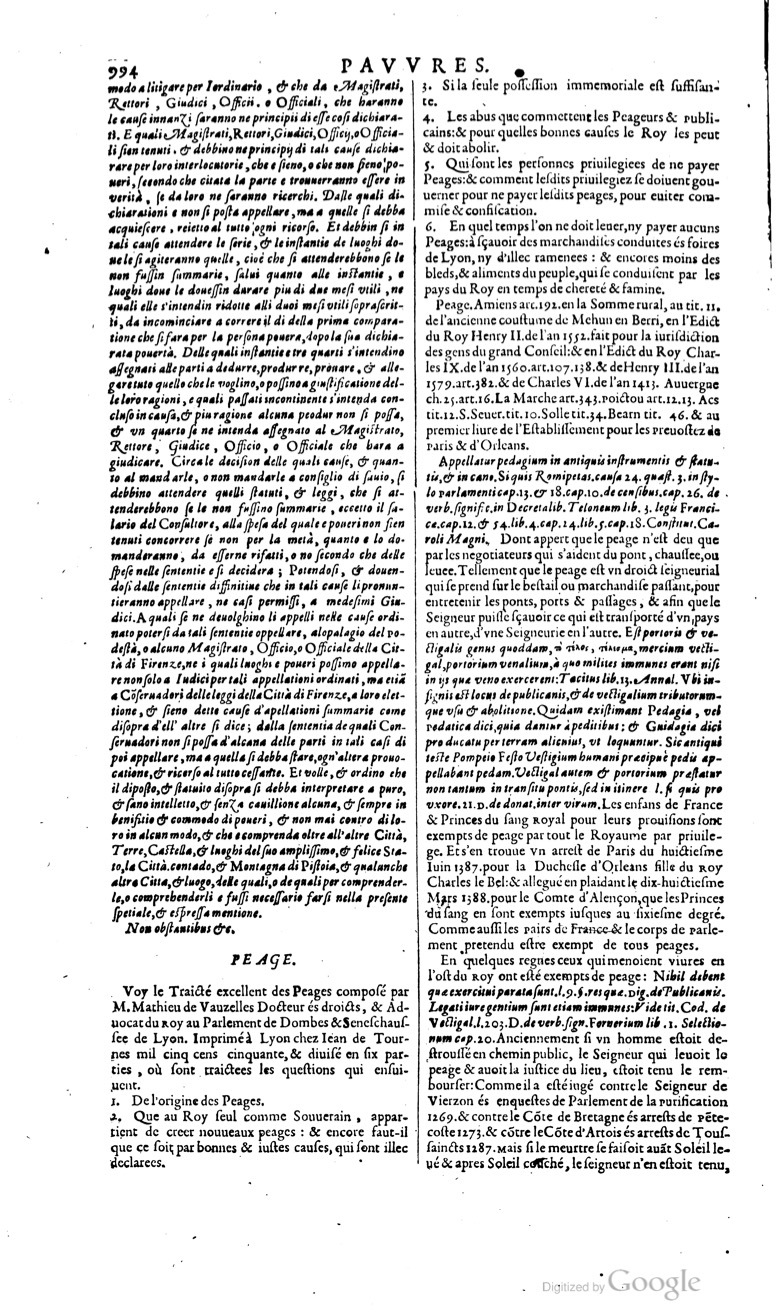 1629 - Veuve Nicolas Buon - Trésor du droit français (29620 T. 2) - BM Lyon
