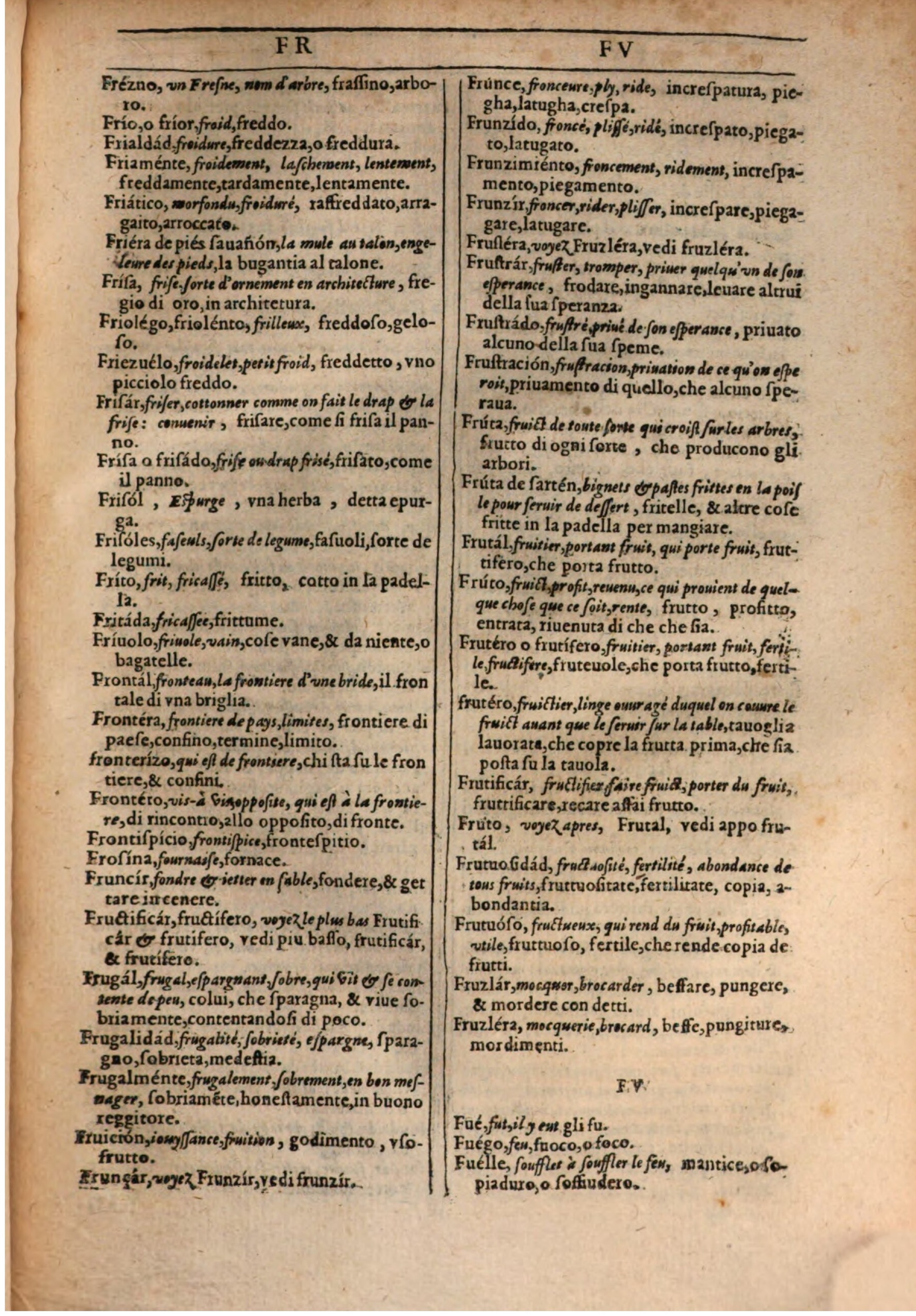 1609 - Philippe Albert et Alexandre Pernet - Trésor des trois langues française, italienne et espagnole (Première partie) - BSB Munich 1609 - Philippe Albert et Alexandre Pernet - Trésor des trois langues française, italienne et espagnole (Première partie) - BSB Munich