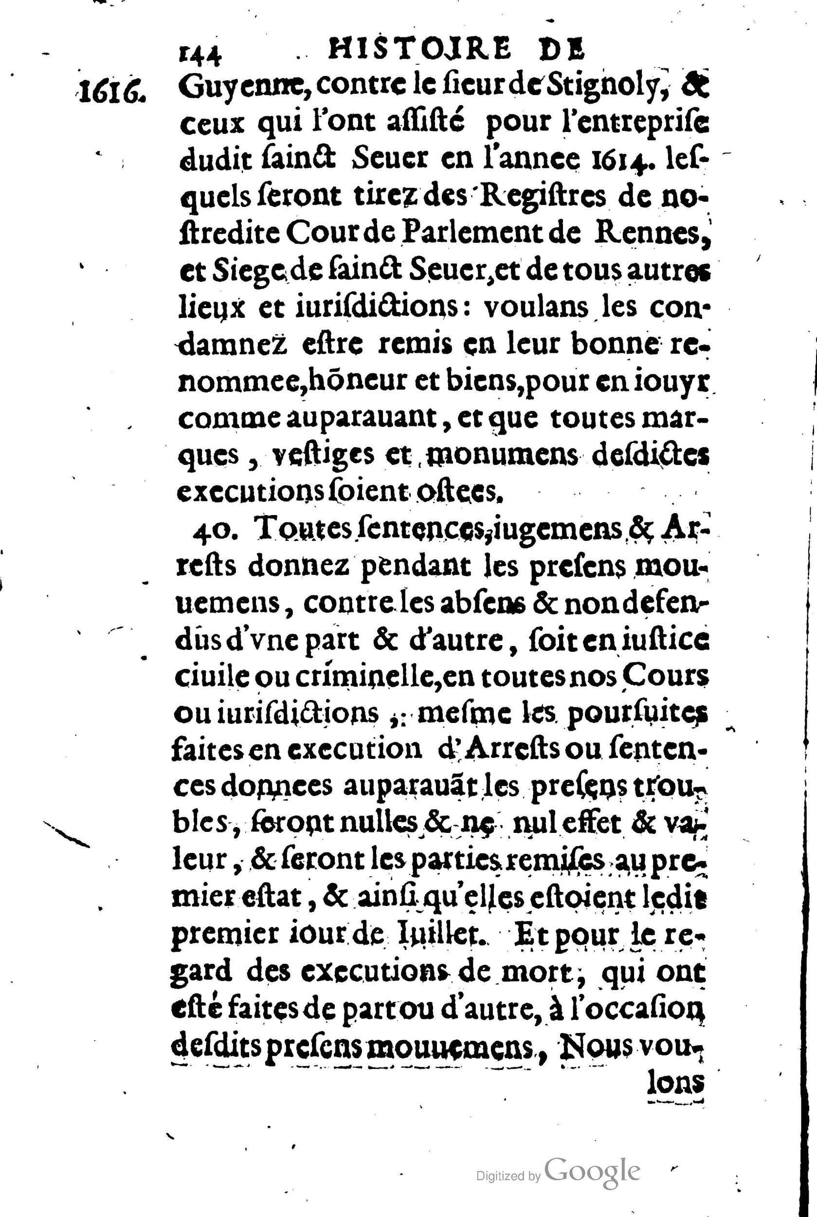 1623 - Joseph Bouillerot - Trésor de l’histoire générale de notre temps - BM Lyon