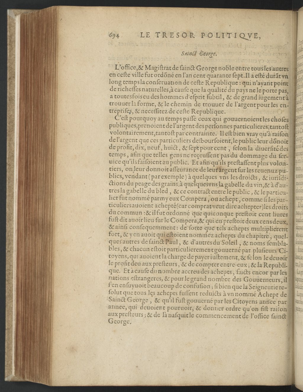 1608 - Nicolas Du Fossé - Trésor politique - BnF Tolbiac