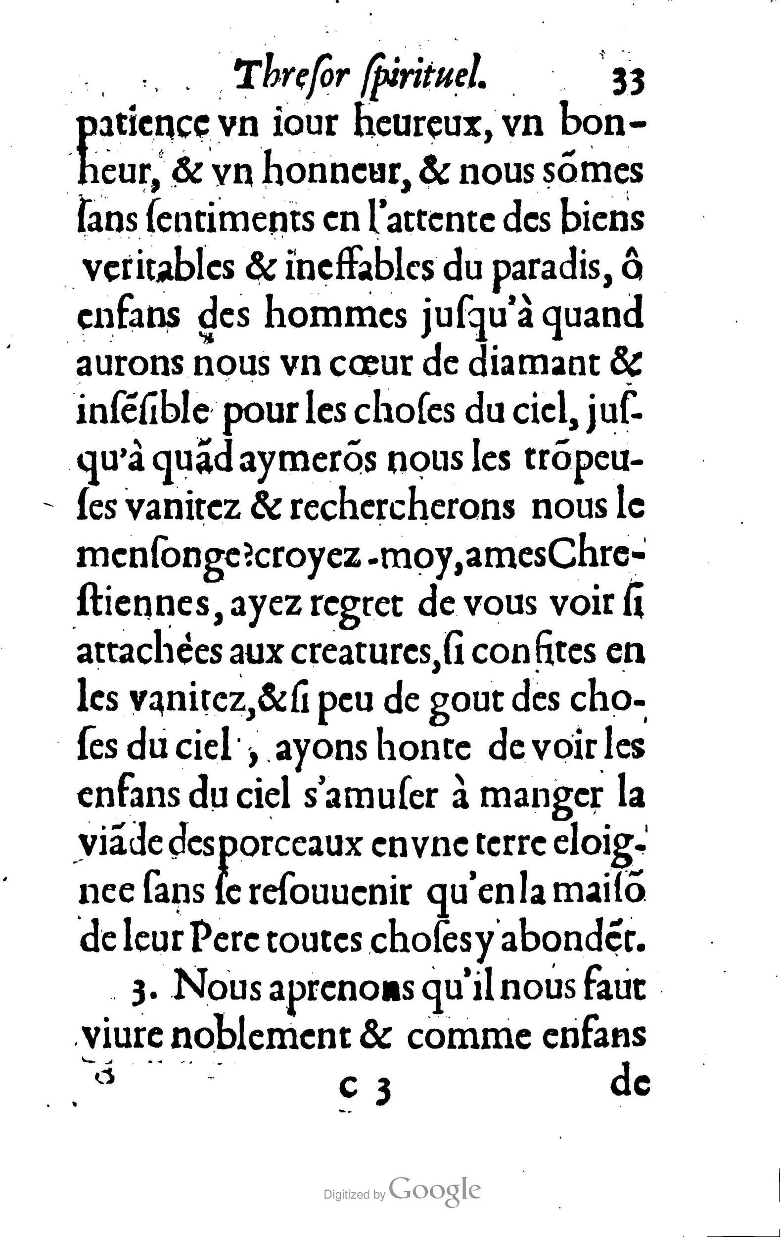 1633 - François Waudré - Trésor spirituel contenant les excellences du christianisme - BM Lyon