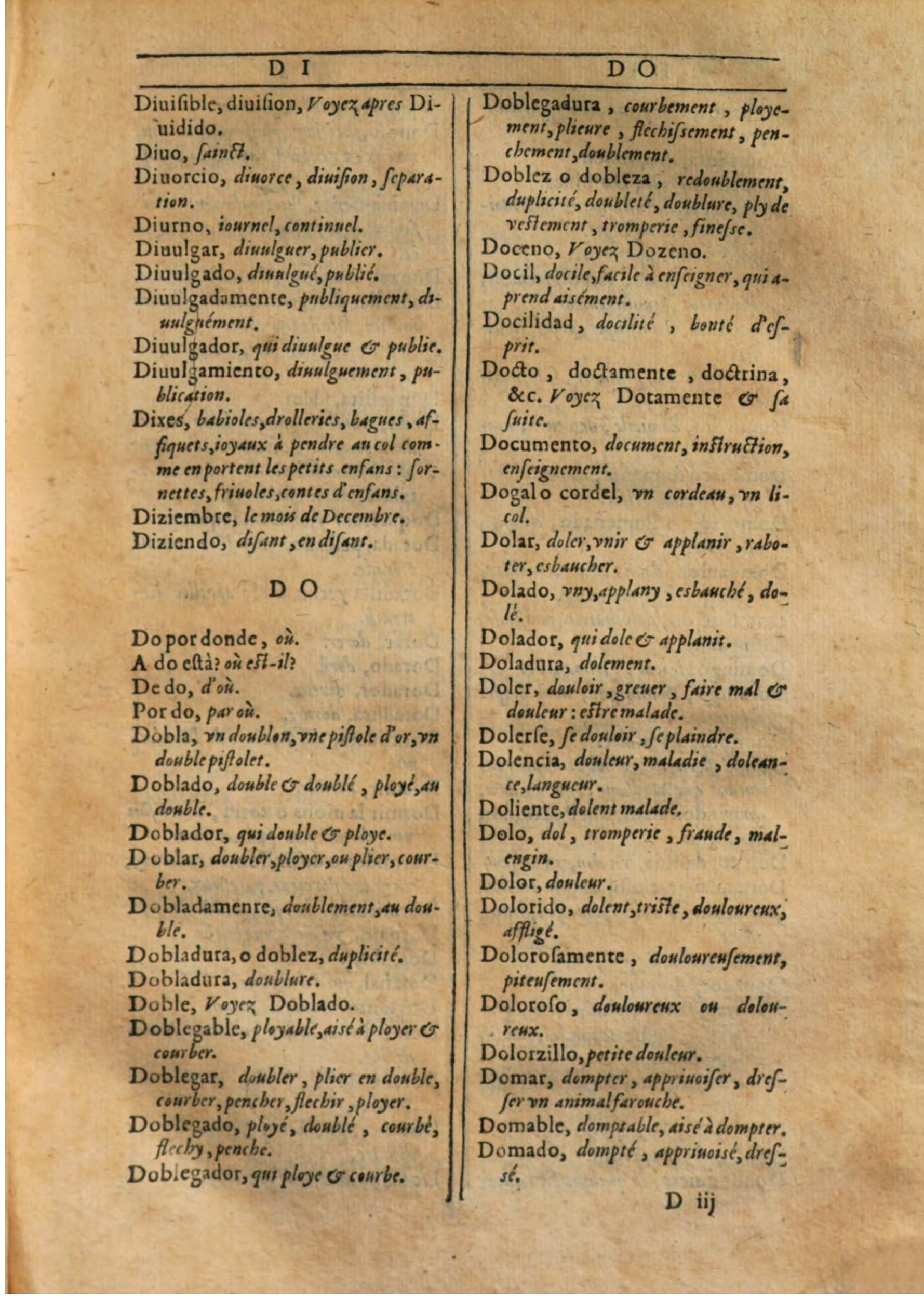 1607 - Marc Orry - Trésor des deux langues espagnole et française (Première partie) - BSB Munich 1607 - Marc Orry - Trésor des deux langues espagnole et française (Première partie) - BSB Munich