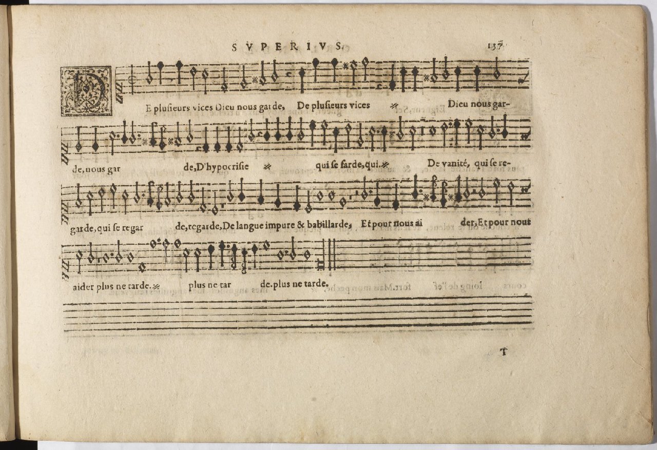 1594 - Paul Marceau - Trésor de musique d&#039;Orlande de Lassus, Superius, Bassus, Tenor, Quinta pars - BnF