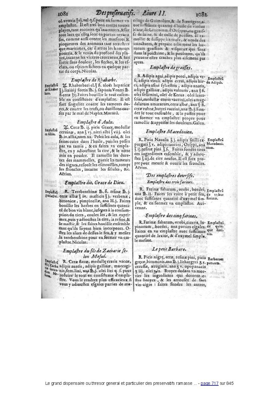 1609 - Étienne Gamonet - Grand dispensaire ou Trésor général et particulier des préservatifs - BIU Santé 1609 - Étienne Gamonet - Grand dispensaire ou Trésor général et particulier des préservatifs - BIU Santé
