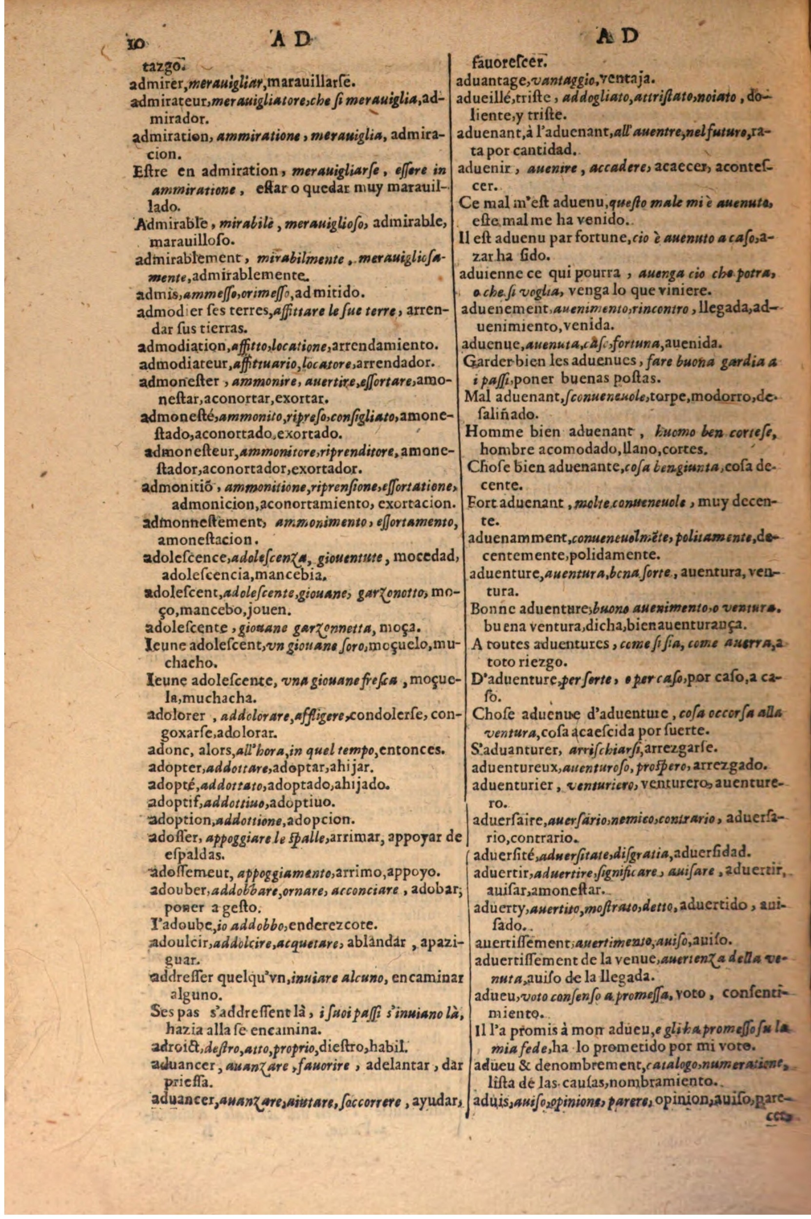 1616 - Pierre de la Rovière - Trésor des trois langues (Seconde partie) - BSB Munich