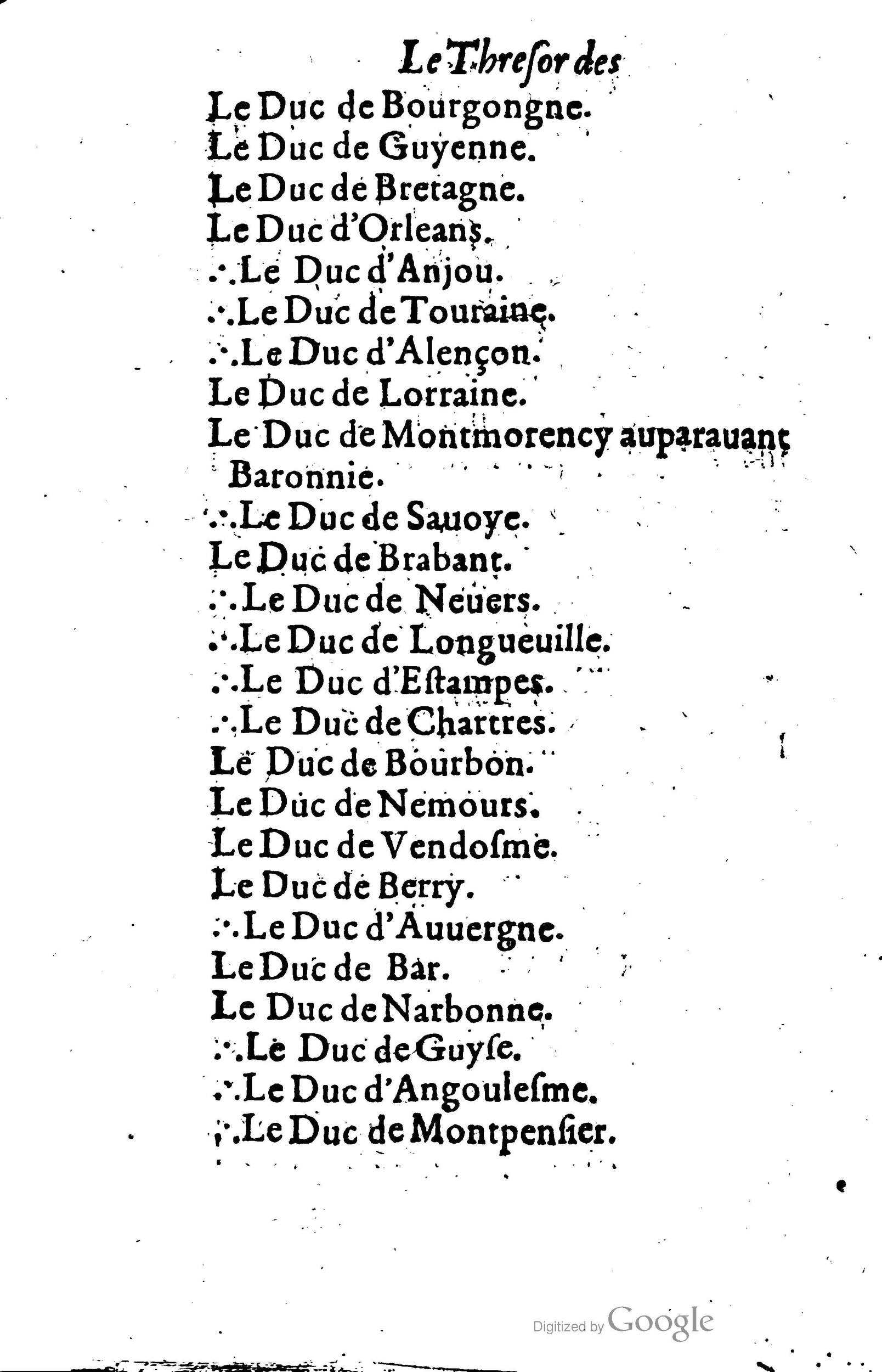 1619 - Jean Corrozet - Trésor des histoires de France - BSB Munich