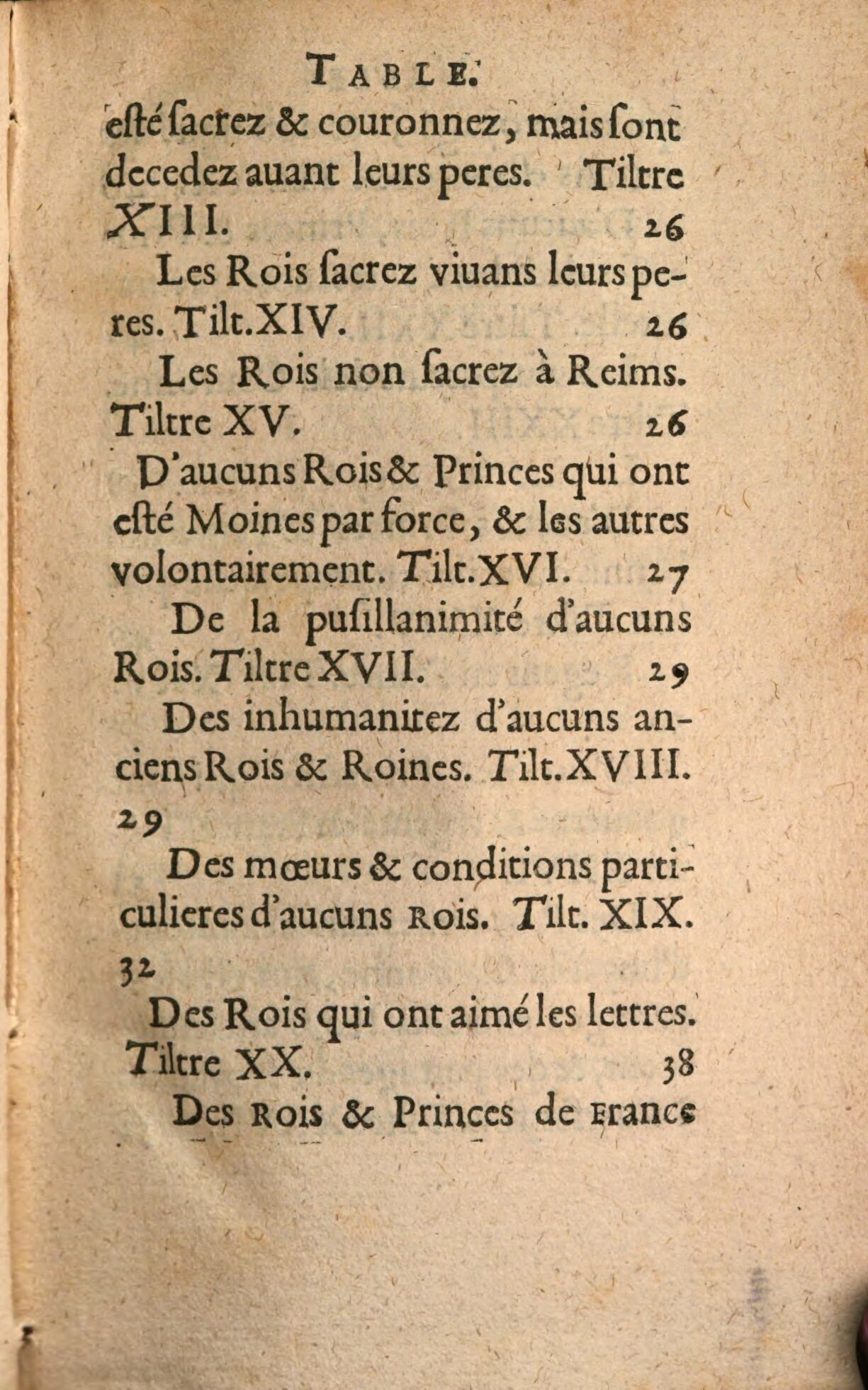 1639 - Jean Corrozet - Trésor des histoires de France - BSB Munich