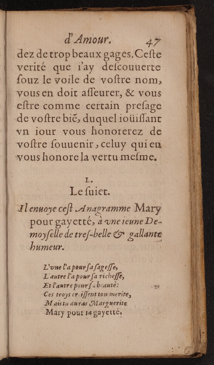 1597 - Matthieu Guillemot - Trésor d’amour - BnF Arsenal