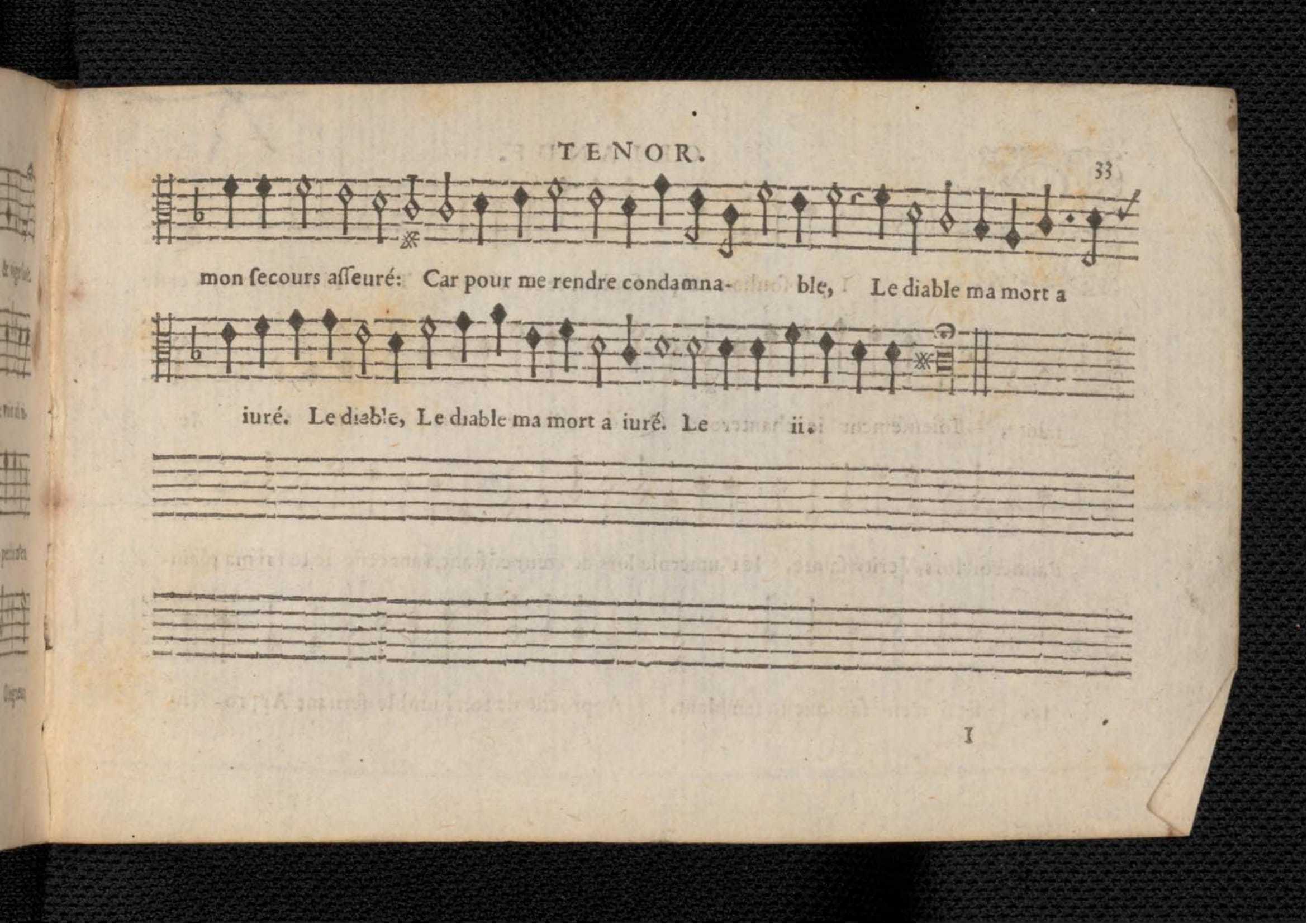 1576 - [Pierre de Saint-André] - Trésor de musique d’Orlande de Lassus Tenor - KBR Bruxelles