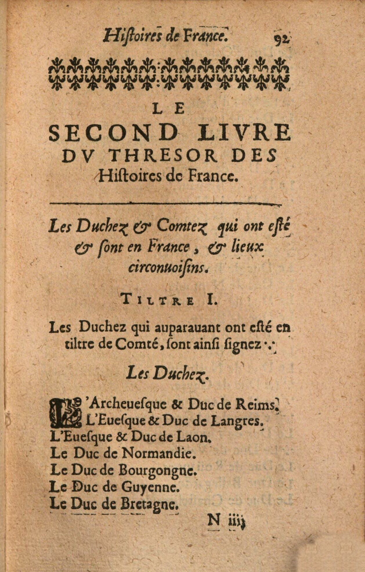 1639 - Jean Corrozet - Trésor des histoires de France - BSB Munich 1639 - Jean Corrozet - Trésor des histoires de France - BSB Munich