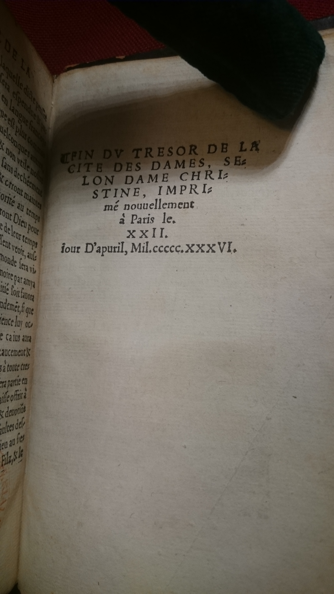 1536 - Denis Janot - Trésor de la cité des dames - BnF