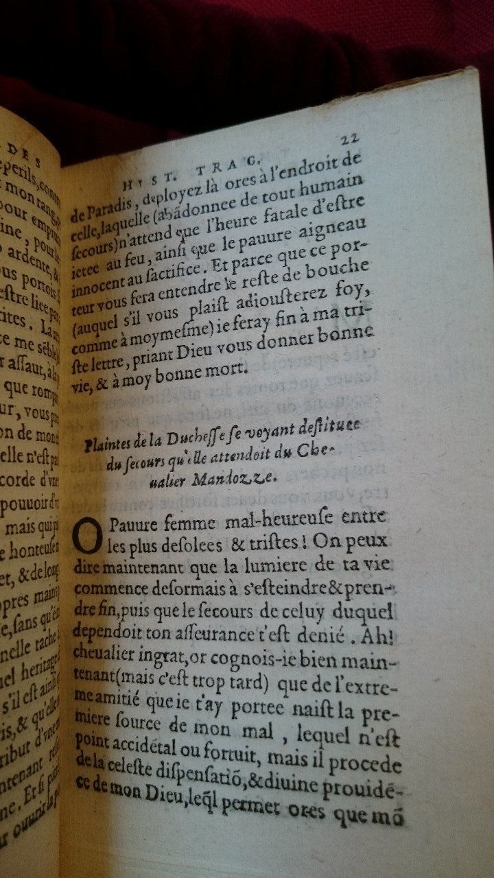 1581 - Pierre Le Voirier et Gervais Mallot - Trésor des histoires tragiques - BnF Richelieu