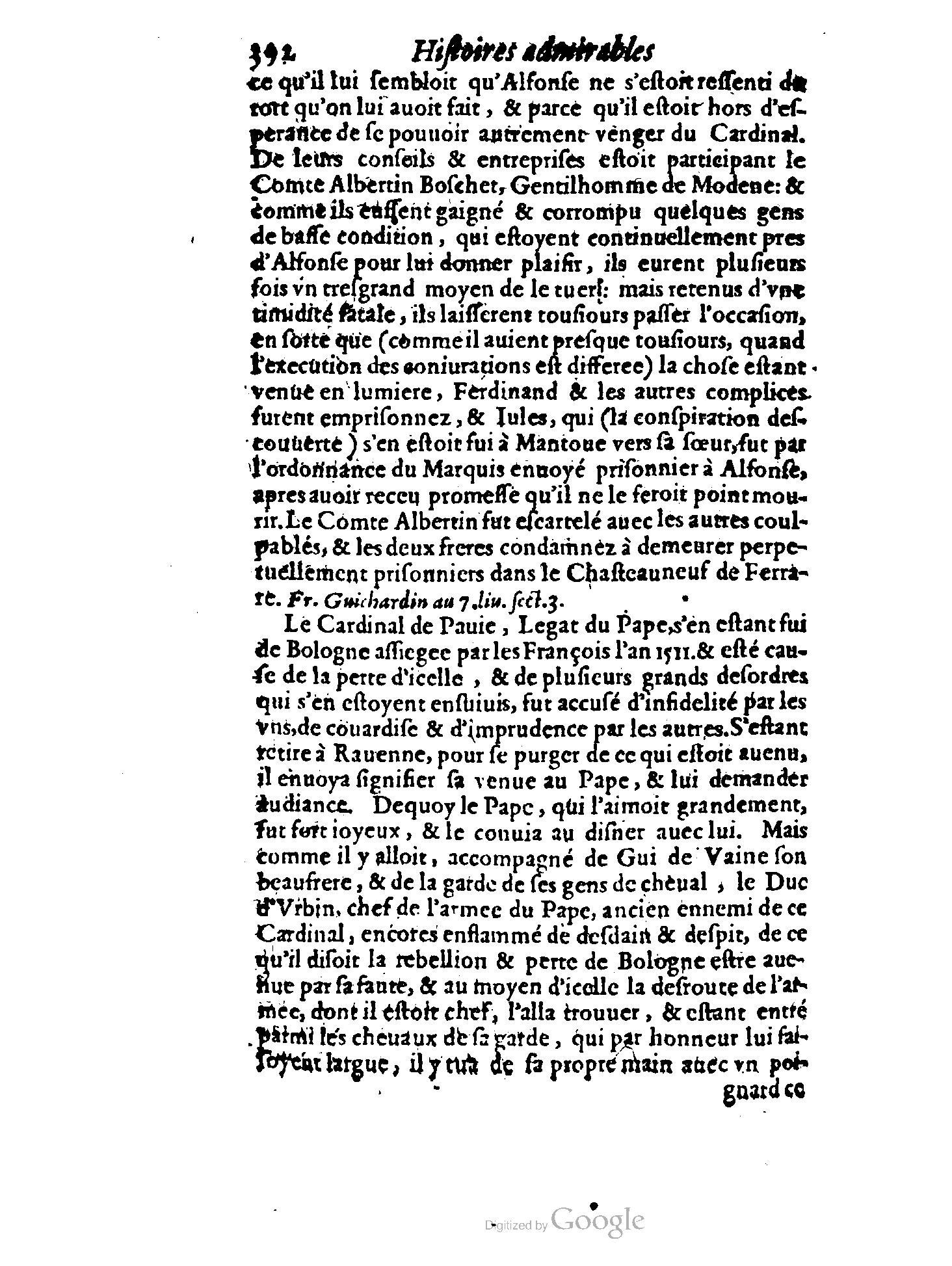 1620 - Samuel Crespin - Trésor d’histoires admirables et mémorables - BCU Lausanne
