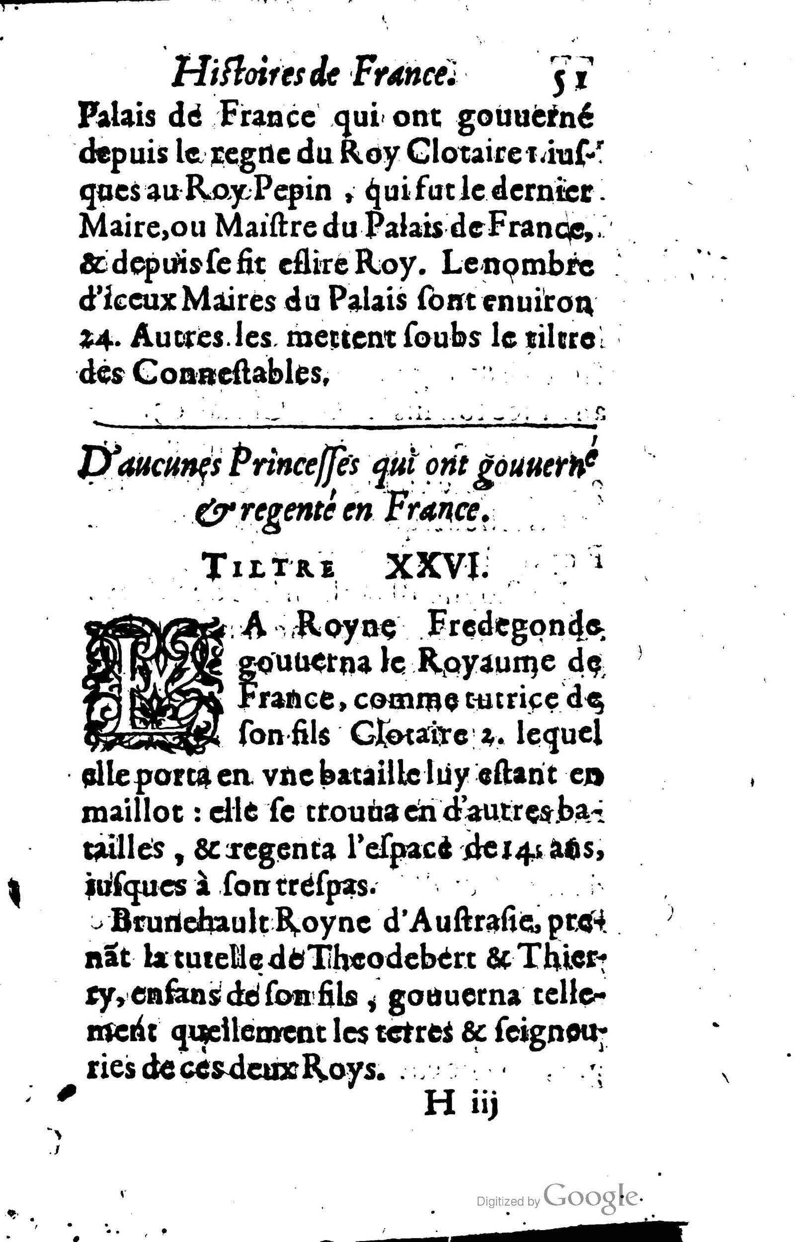 1619 - Jean Corrozet - Trésor des histoires de France - BSB Munich