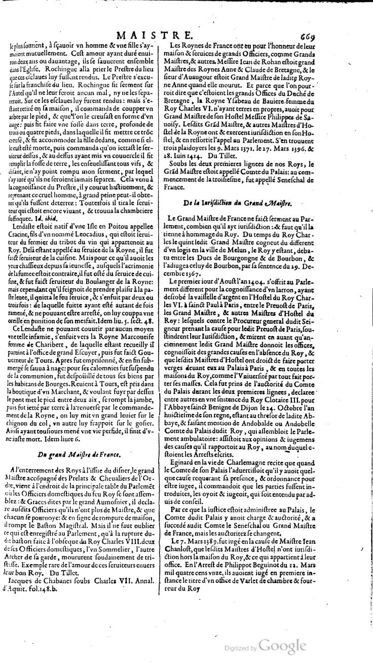 1629 - Veuve Nicolas Buon - Trésor du droit français (21754 T. 2) - BM Lyon