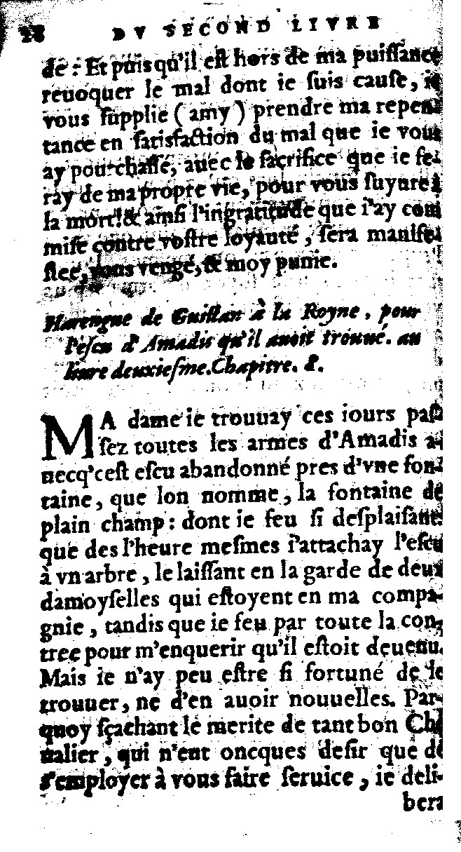 1562 - Jean d’Ogerolles et Gabriel Cotier - Trésor des Amadis - Lucerne