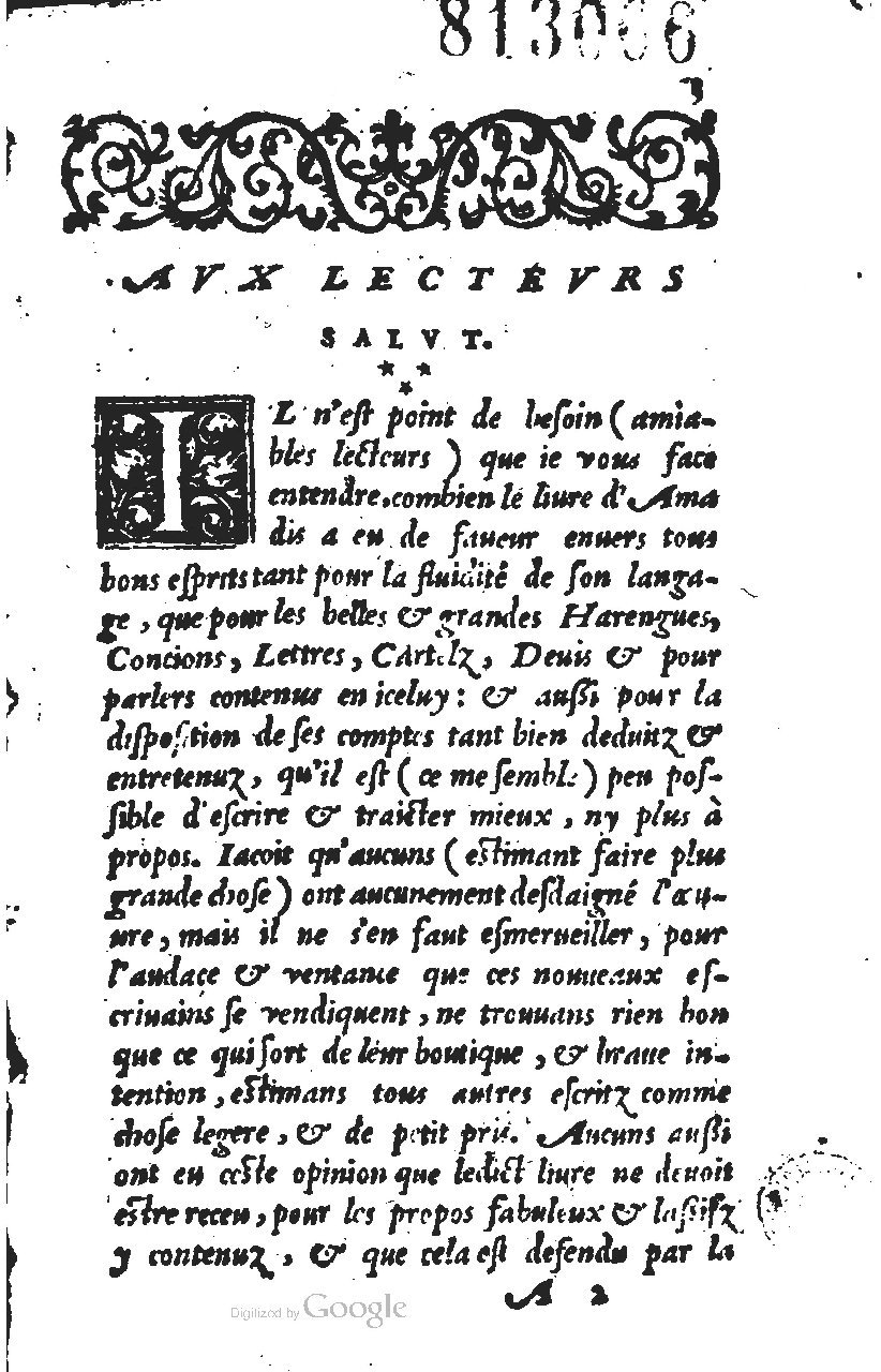1567 - Jean Pygot - Trésor des Amadis - BM Lyon