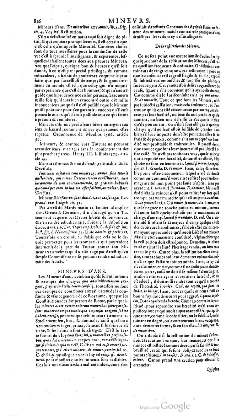 1629 - Veuve Nicolas Buon - Trésor du droit français (29620 T. 2) - BM Lyon