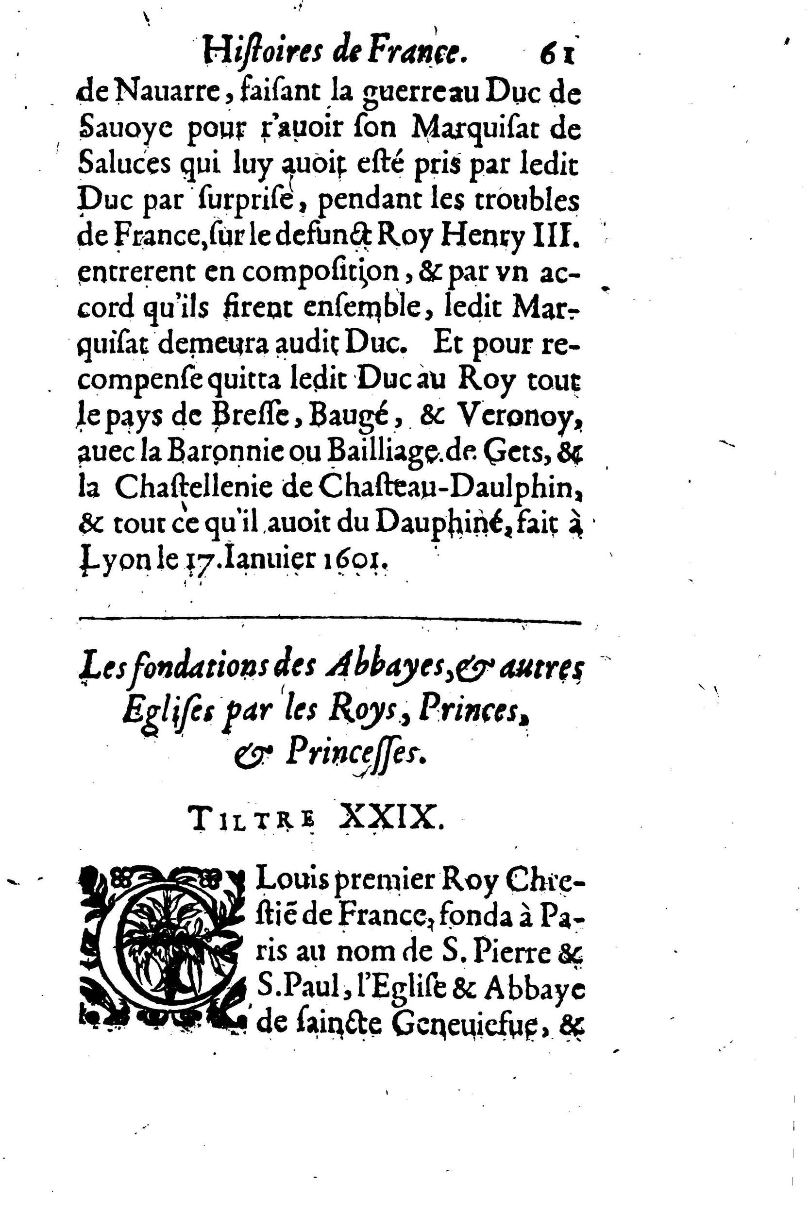 1633 - Jean Corrozet - Trésor des histoires de France - BM Lyon 1633 - Jean Corrozet - Trésor des histoires de France - BM Lyon