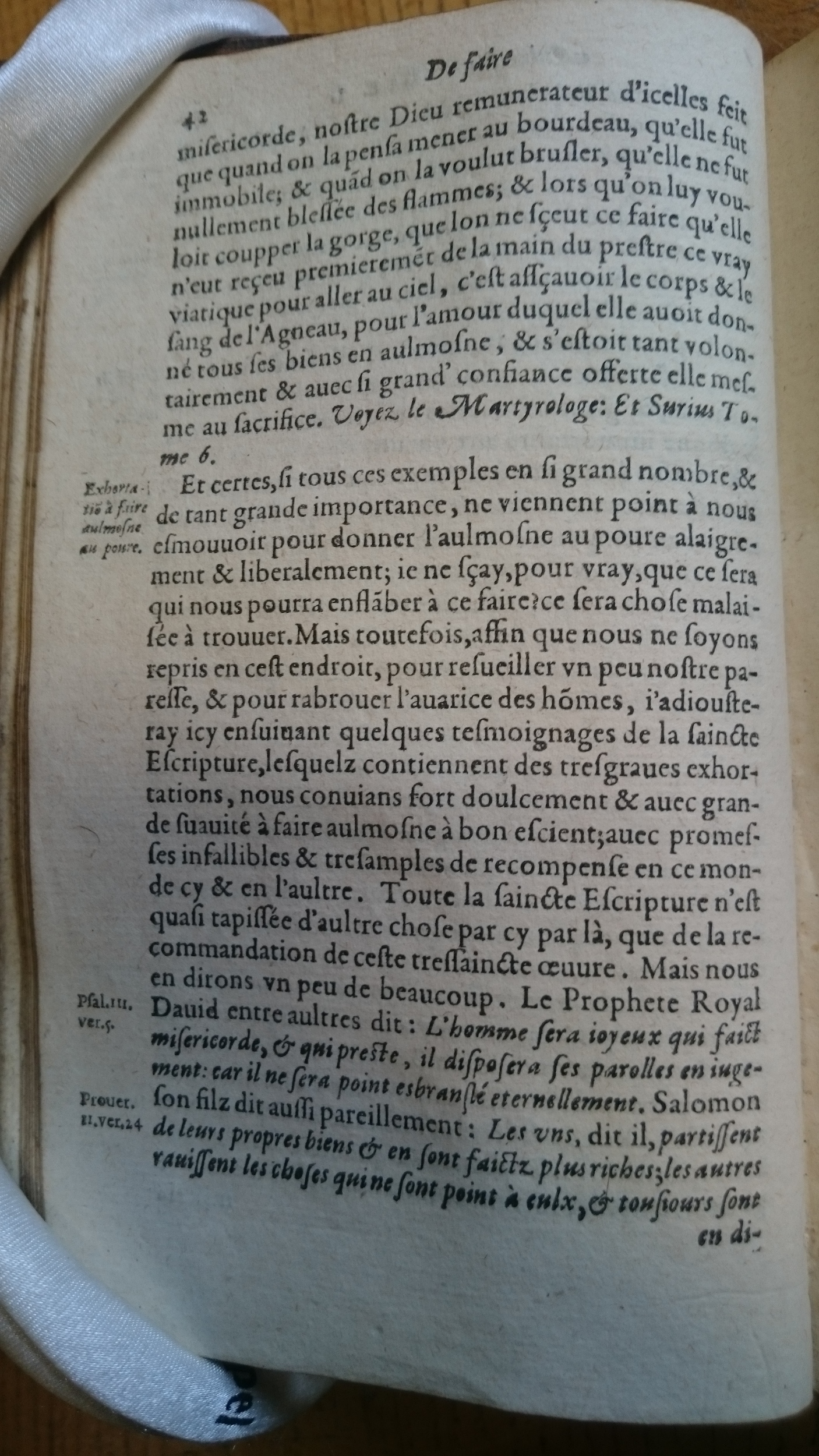 1585 - Jean Bogard - Trésor des faits et dits mémorables des hommes saints et illustres - Douai Quincy