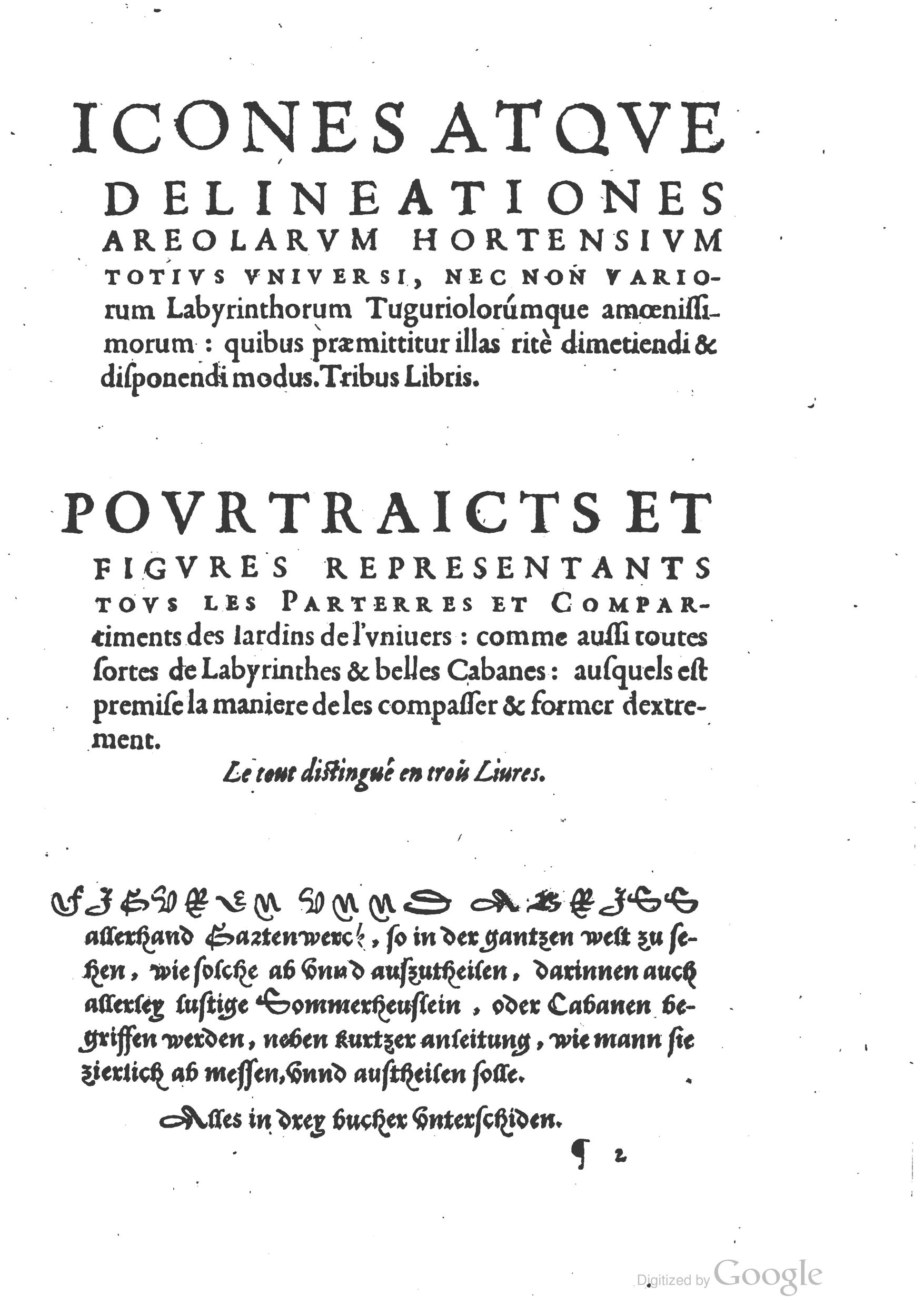 1629 - Étienne Gamonet - Trésor des parterres de l’univers - BM Lyon 1629 - Étienne Gamonet - Trésor des parterres de l’univers - BM Lyon