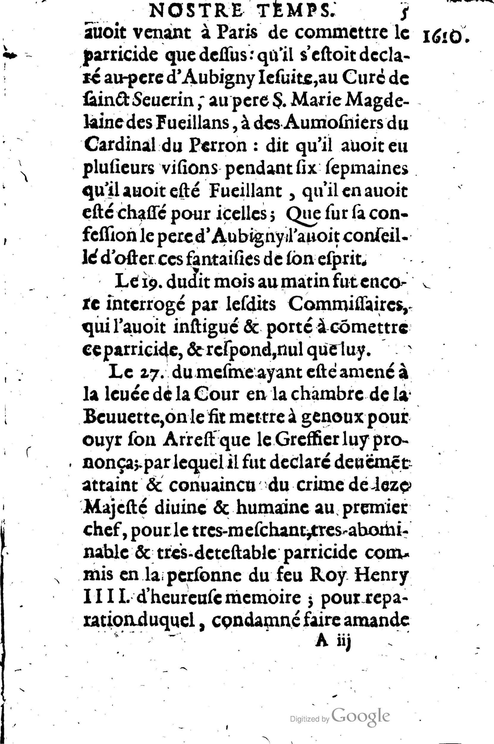 1623 - Joseph Bouillerot - Trésor de l’histoire générale de notre temps - BM Lyon