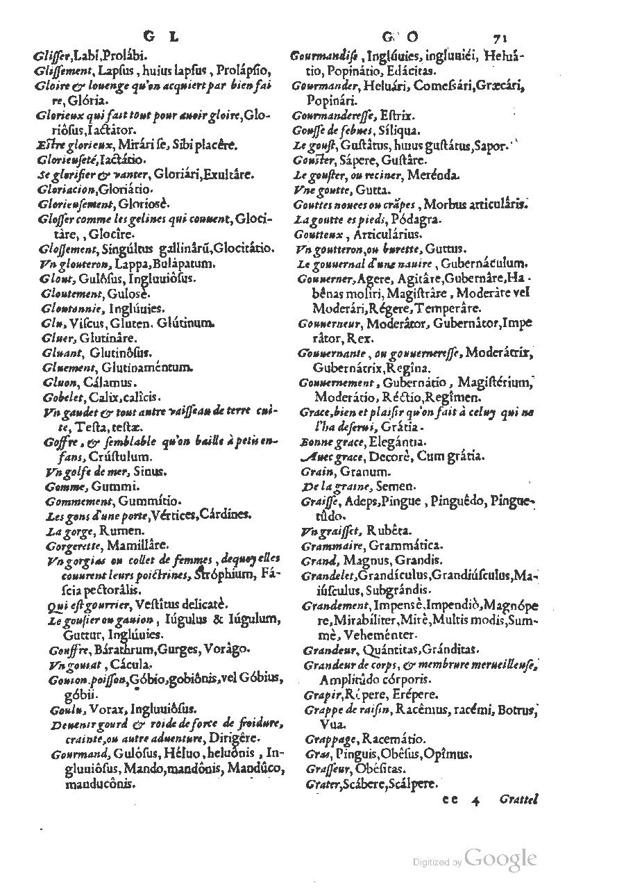 1558 - Guillaume Rouillé - Trésor des mots et traits français - BSB Munich