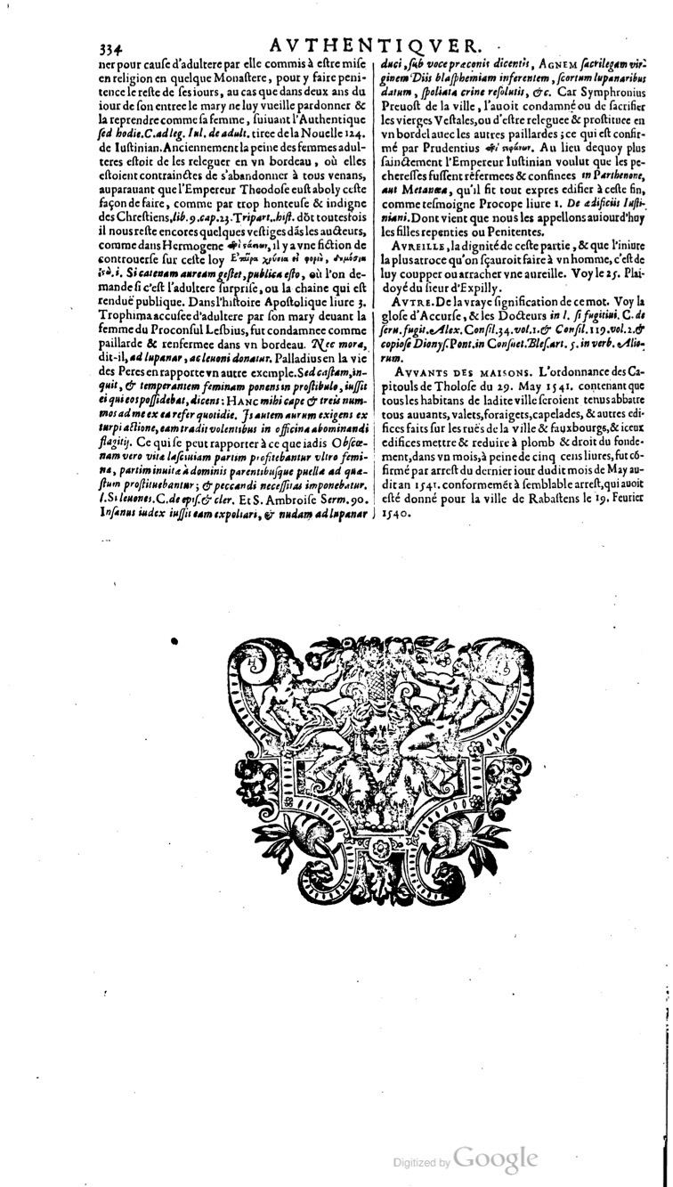 1629 - Veuve Nicolas Buon - Trésor du droit français (29620 T. 1) - BM Lyon