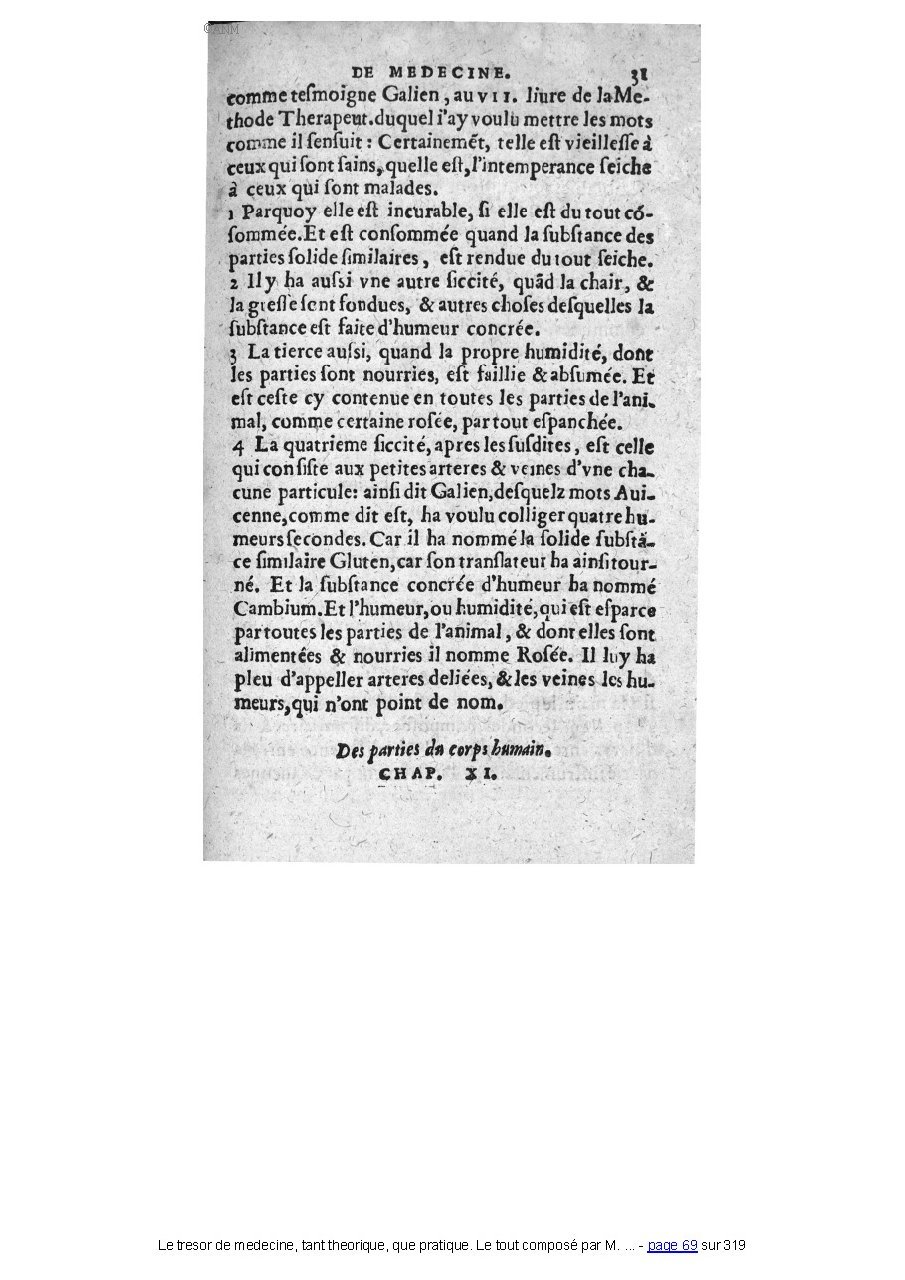 1560 - Pierre et Jan Moine - Trésor de médecine - Université Paris Cité