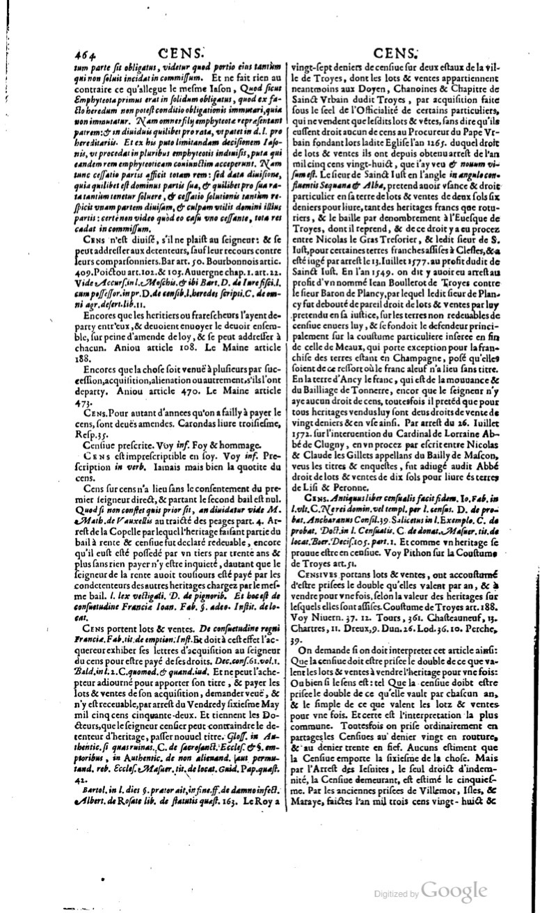 1629 - Veuve Nicolas Buon - Trésor du droit français (29620 T. 1) - BM Lyon