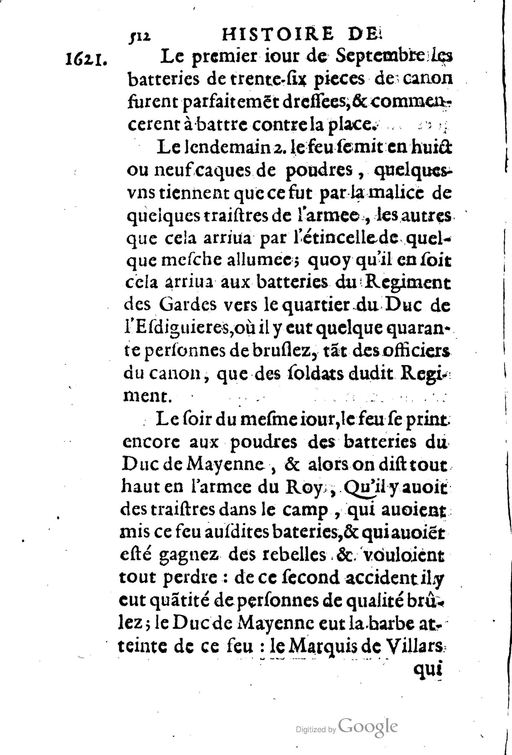 1623 - Joseph Bouillerot - Trésor de l’histoire générale de notre temps - BM Lyon