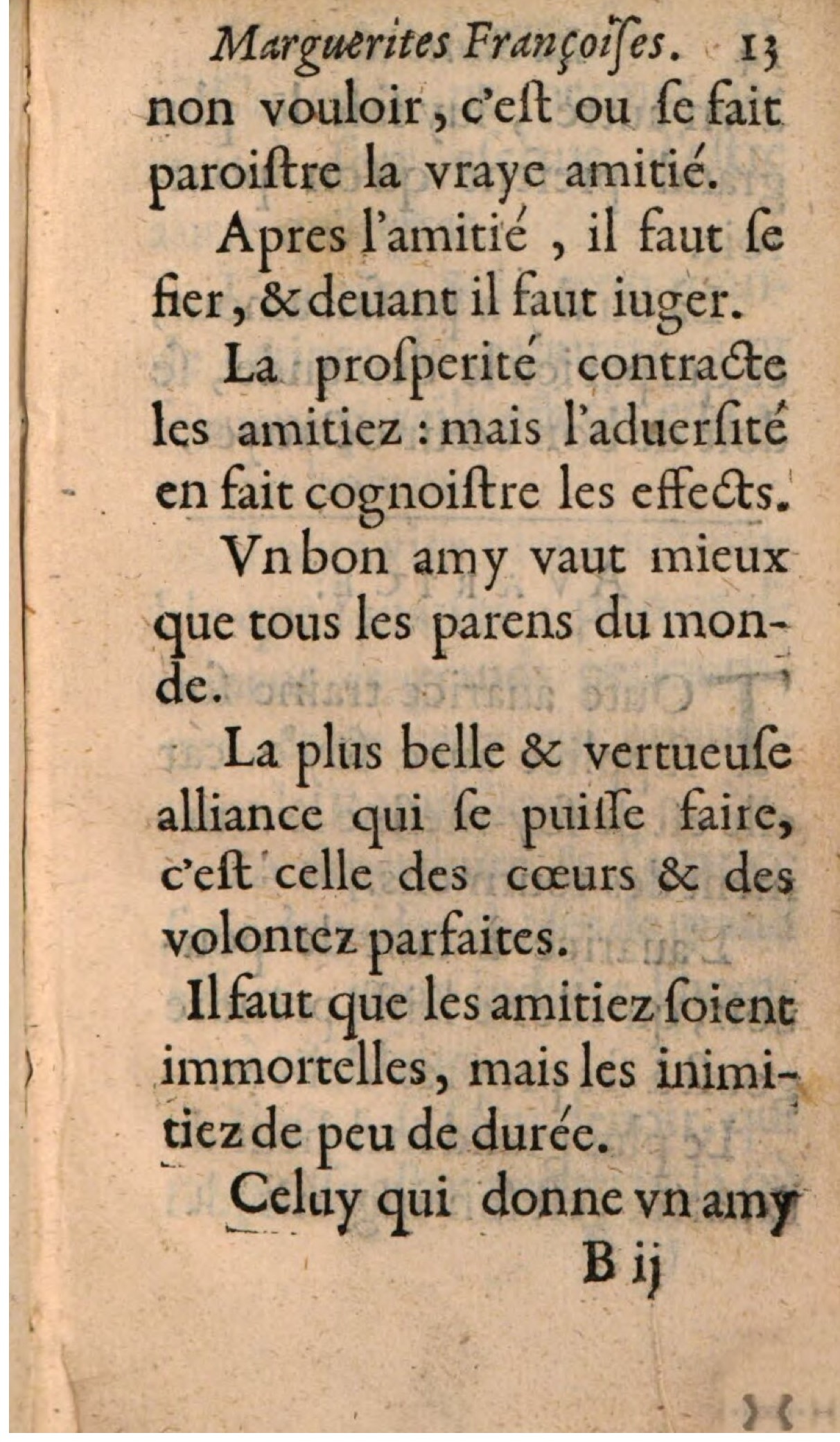 1611 - Théodore Reinsart - La Suitte des marguerites françoises, ou second thresor du bien dire - BSB Munich