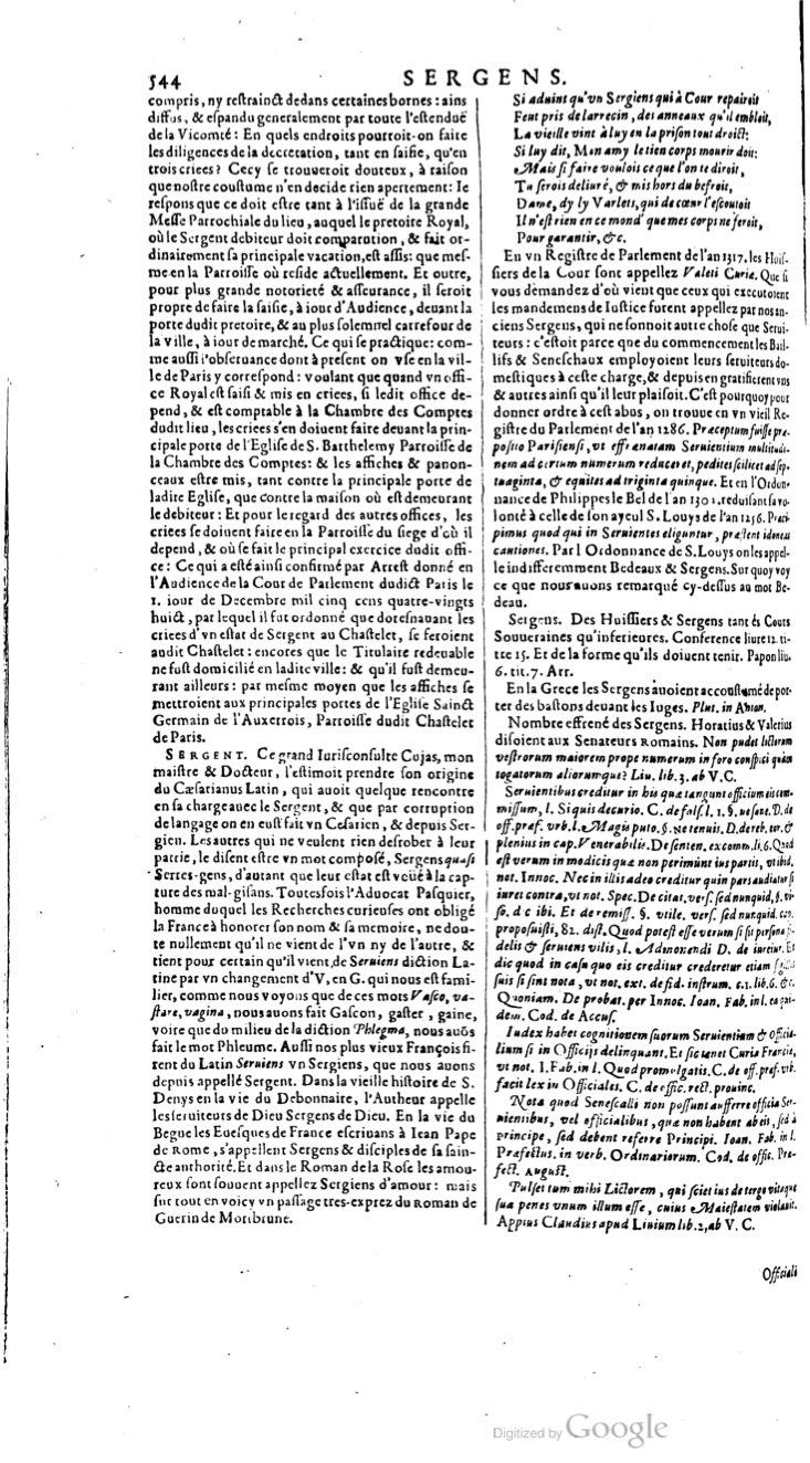 1629 - Veuve Nicolas Buon - Trésor du droit français (21754 T. 3) - BM Lyon