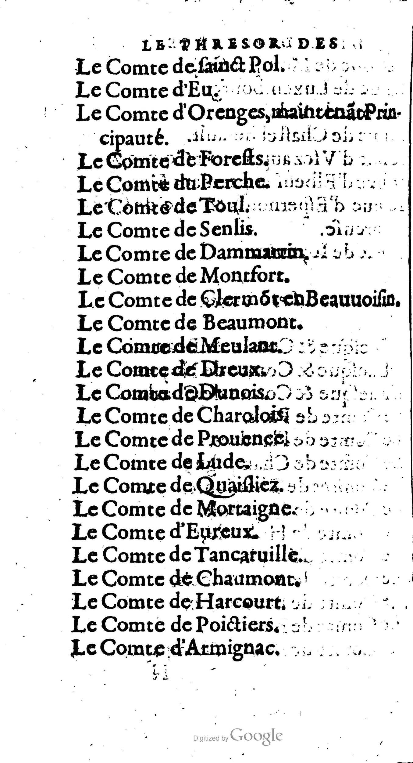 1604 - Galiot Corrozet - Trésor des histoires de France - BNC Florence