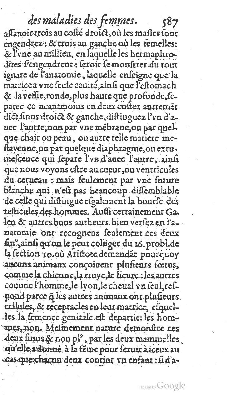 1585 - Jacques du Puis - Trésor des remèdes secrets pour les maladies des femmes - BnF