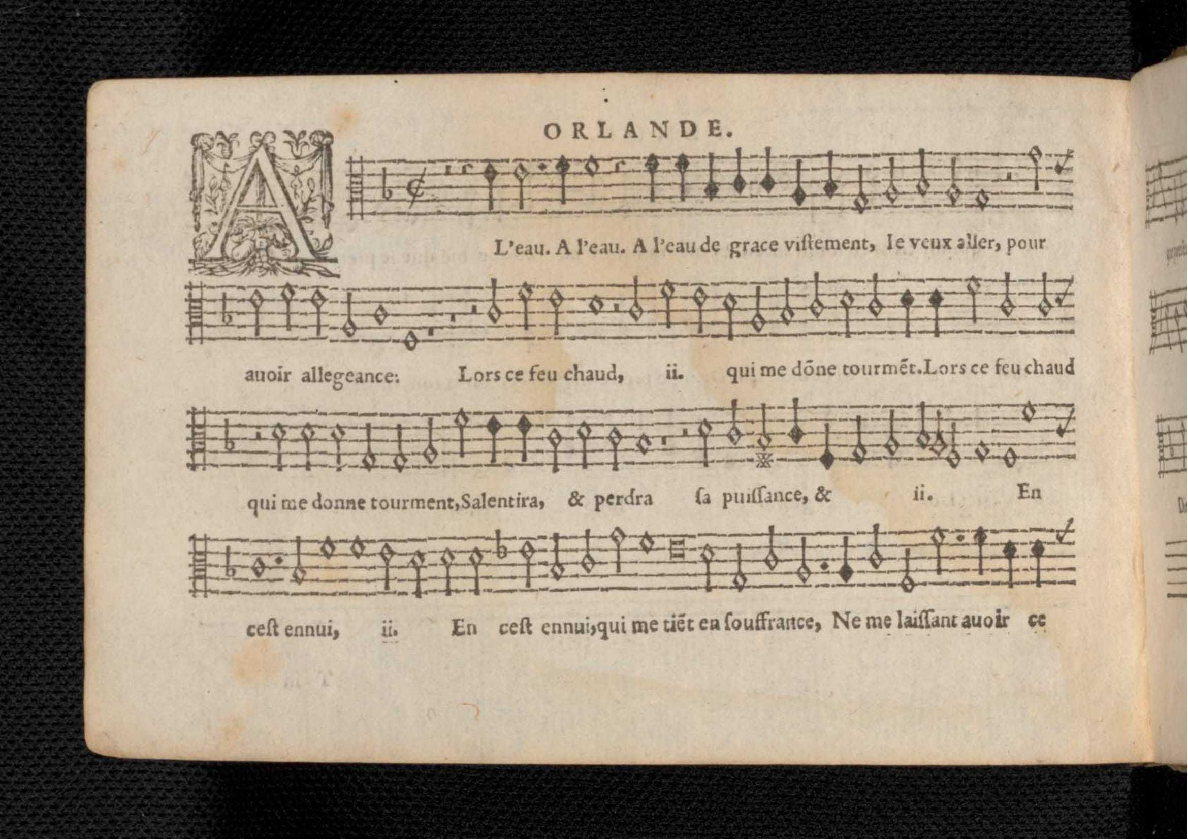 1576 - [Pierre de Saint-André] - Trésor de musique d’Orlande de Lassus Tenor - KBR Bruxelles