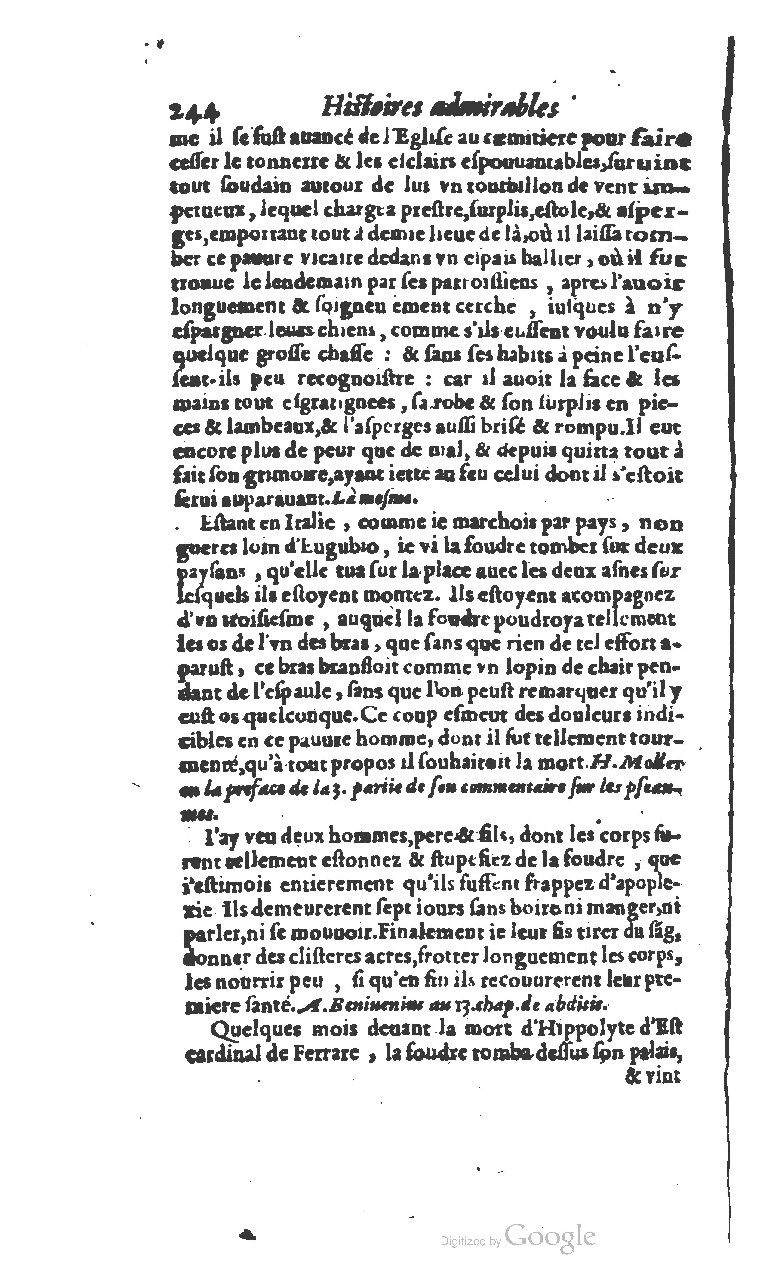 1610 - Paul Marceau - Trésor d’histoires admirables et mémorables - BSB Munich