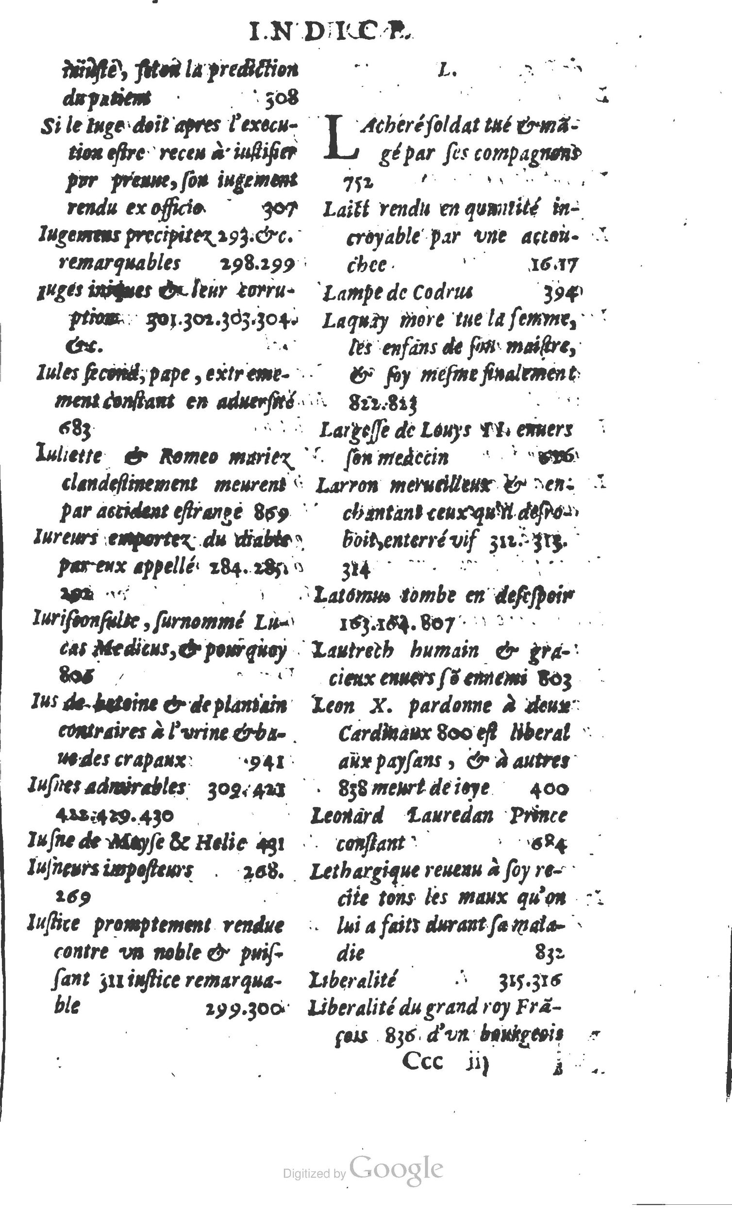 1610 - Paul Marceau - Trésor d’histoires admirables et mémorables - Princeton