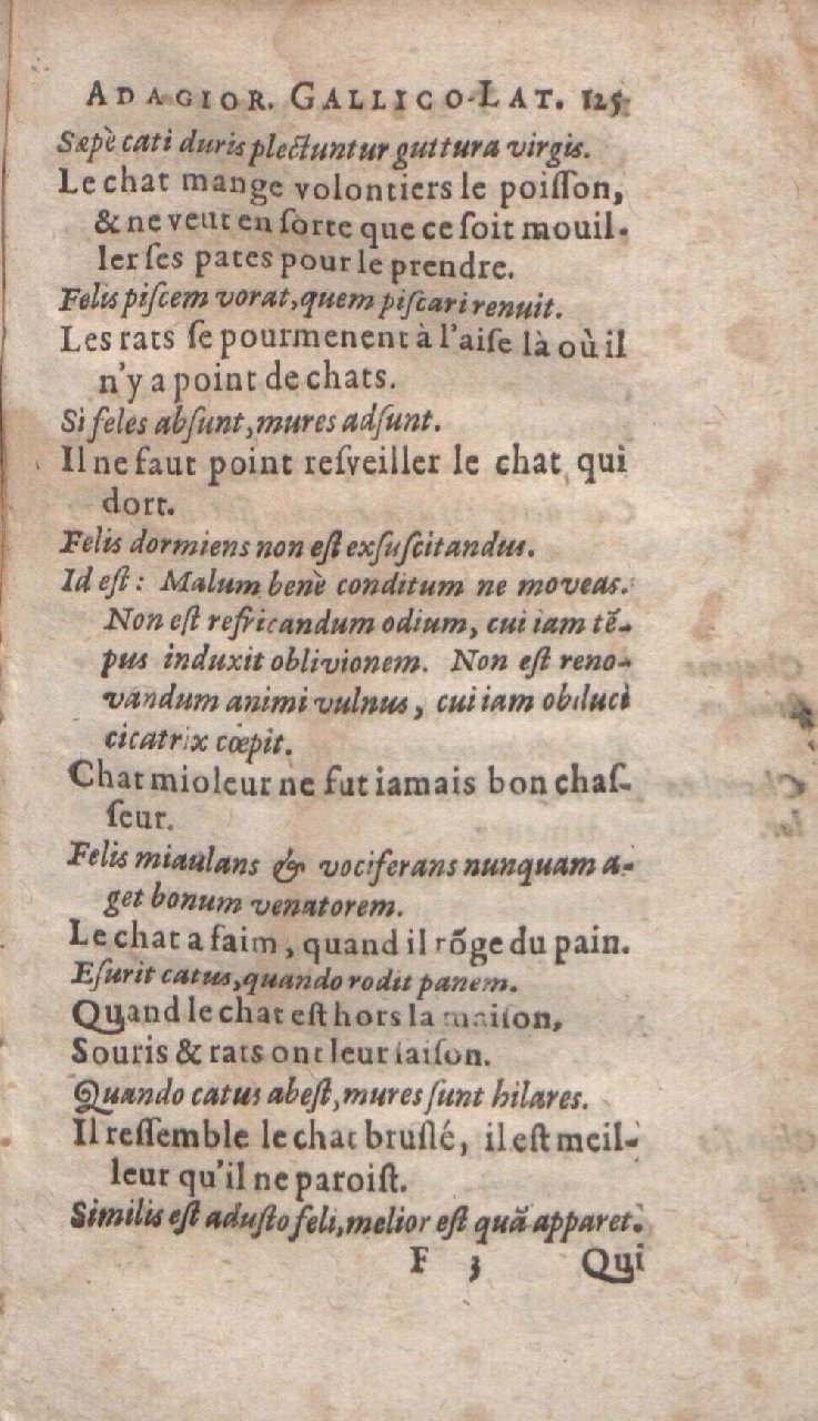 1612 - Dominicus Custos - Trésor des proverbes français  - Bibliopol-Olomuc