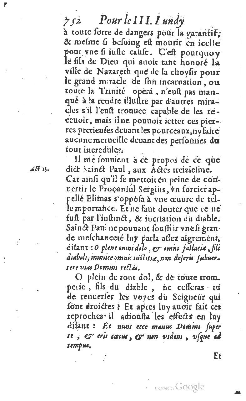1607 - Nicolas Du Fossé - Trésor quadragésimal - T 01 - BM Lyon