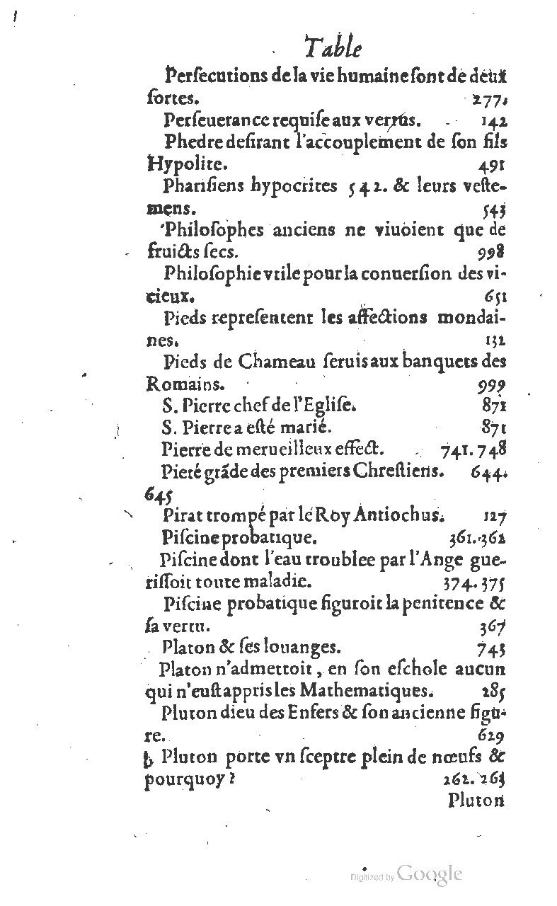 1607 - Nicolas Du Fossé - Trésor quadragésimal - T 01 - BM Lyon
